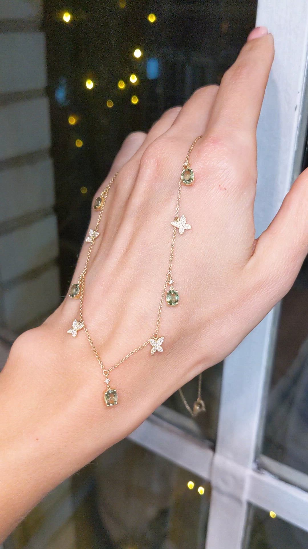 2.09 Ct. Brownish Green Peridot and Natural Diamond Pave Necklace, 14K Yellow Gold Size Video