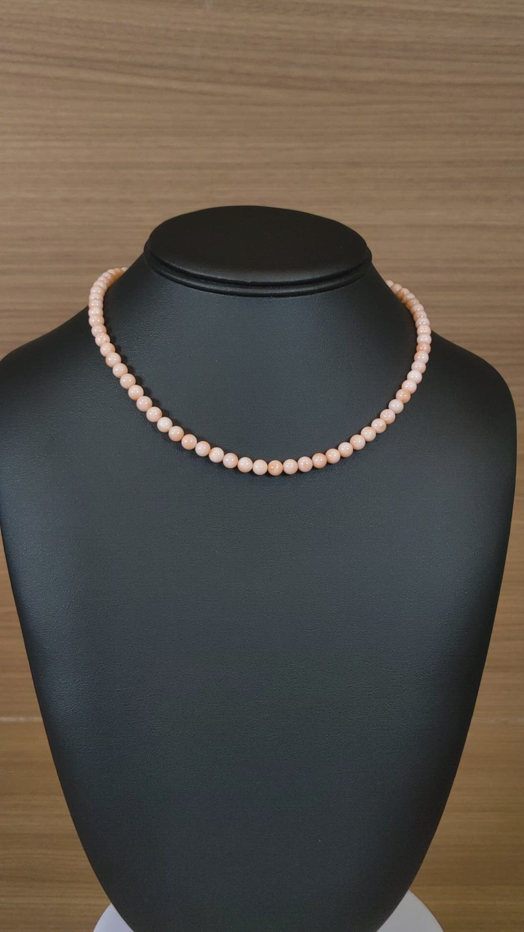 77.86 Ct. Pink Coral Multi Stone Necklace, 18K White Gold Size Video