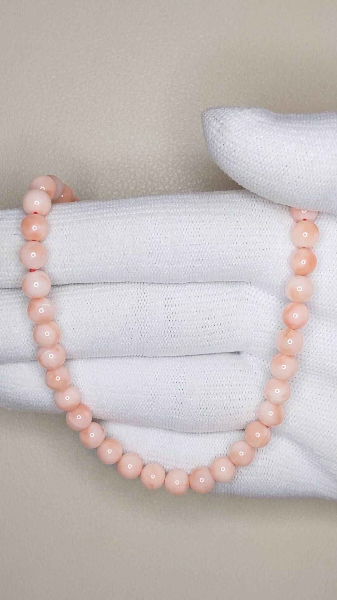 77.86 Ct. Pink Coral Multi Stone Necklace, 18K White Gold Size Video