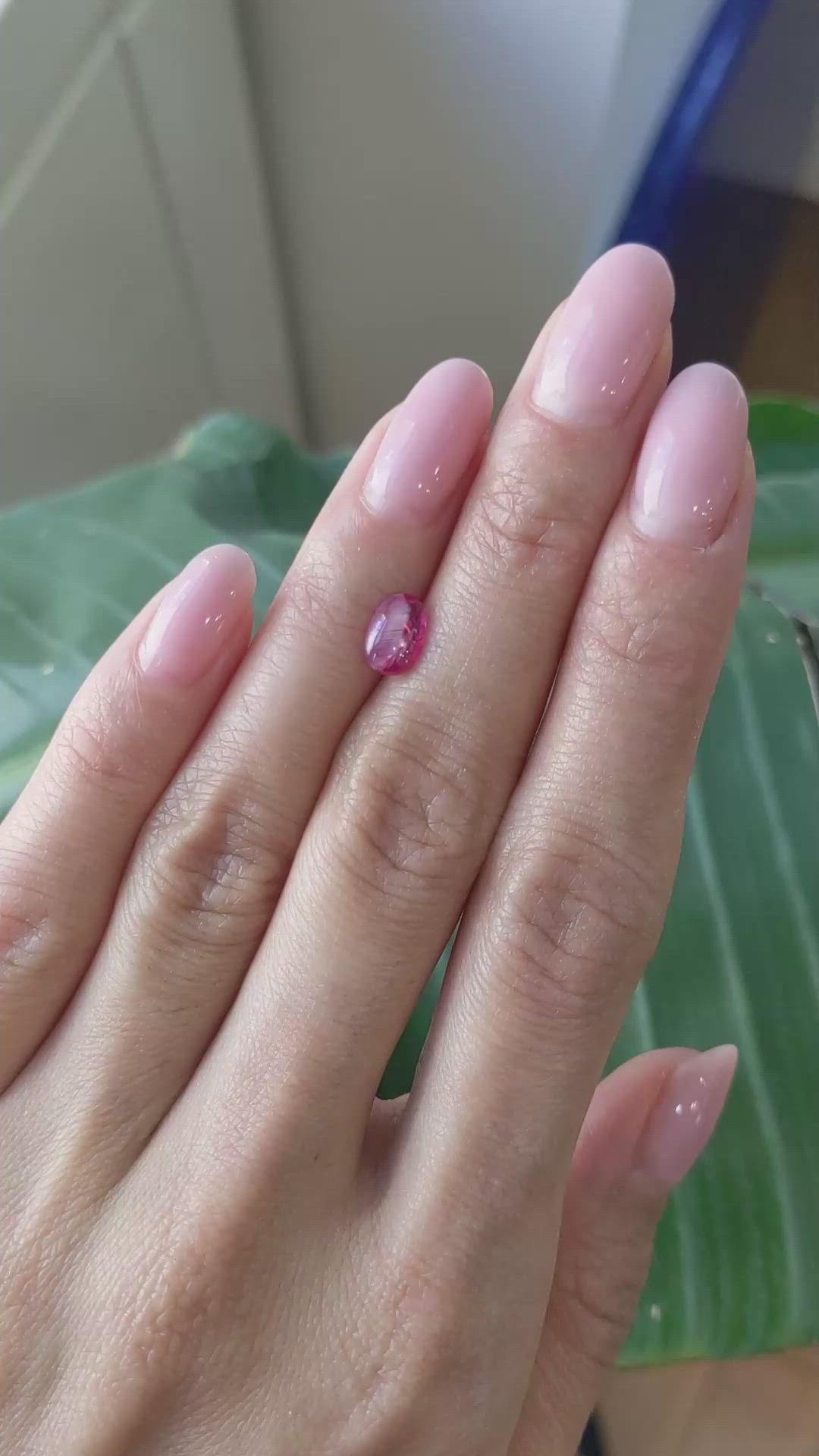 1.31 Ct. Cabochon Ruby from Burma (Myanmar) Size Video
