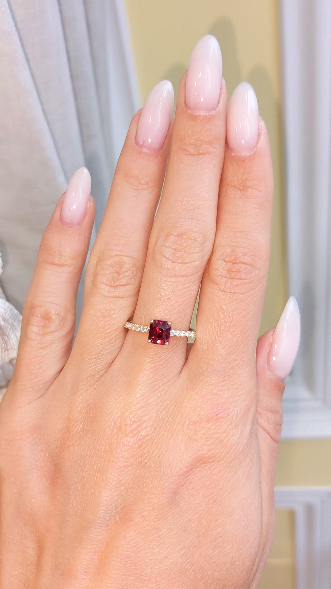 Platinum 950 Pave Ring Setting JS1162PT The Natural Ruby Company