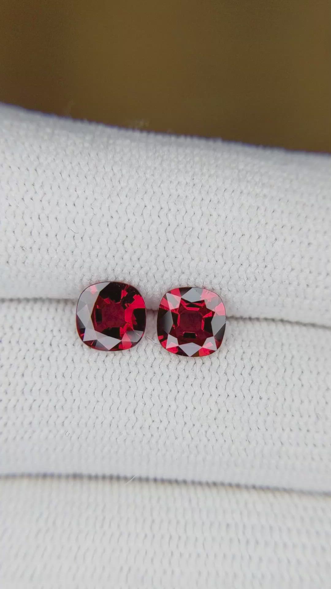 1.58 Ct.Tw.Total Carat Weight Ruby Pair from Mozambique Size Video