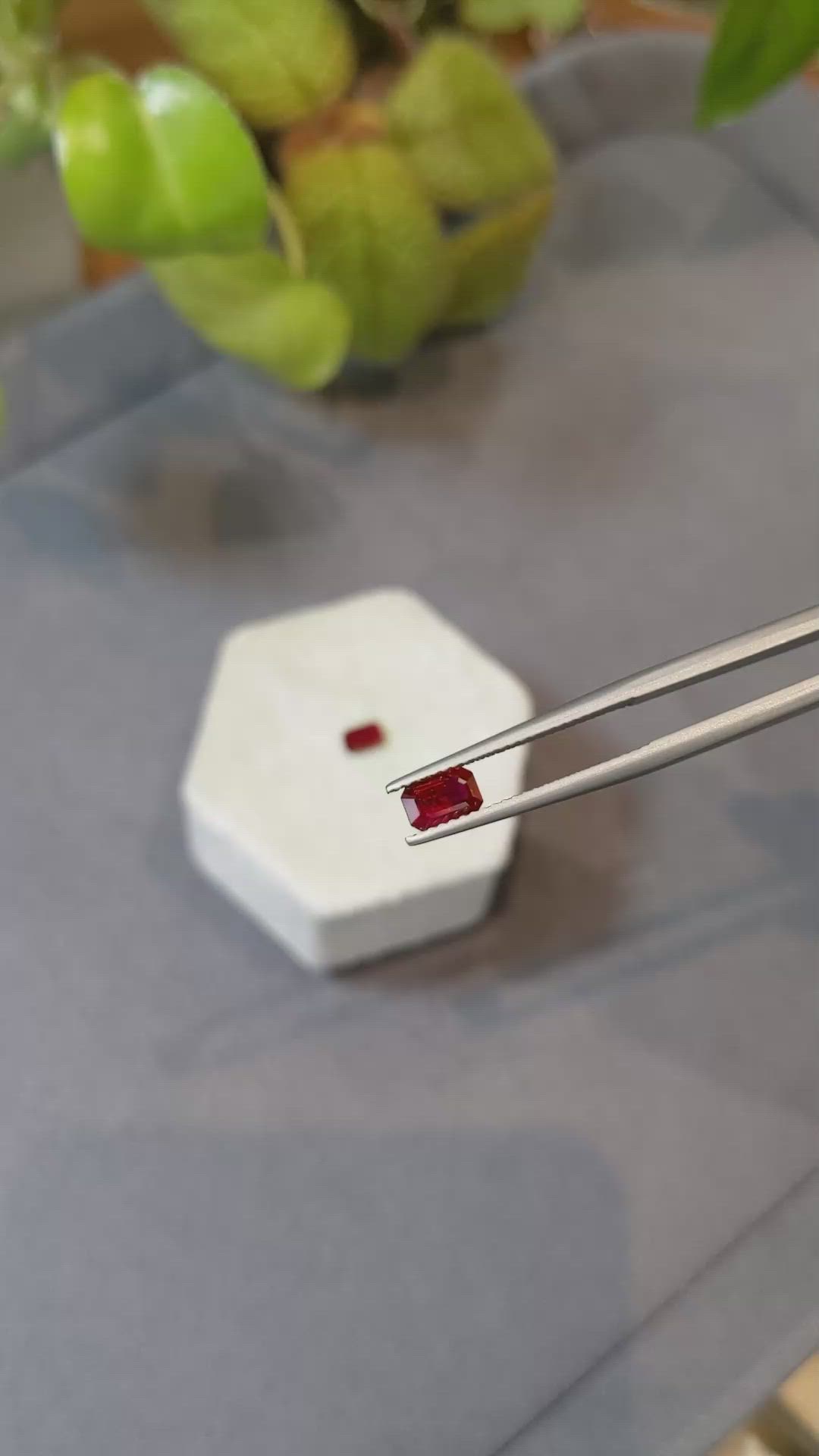 1.13&nbsp;Ct.Tw.Total Carat Weight Ruby Pair from Mozambique Size Video