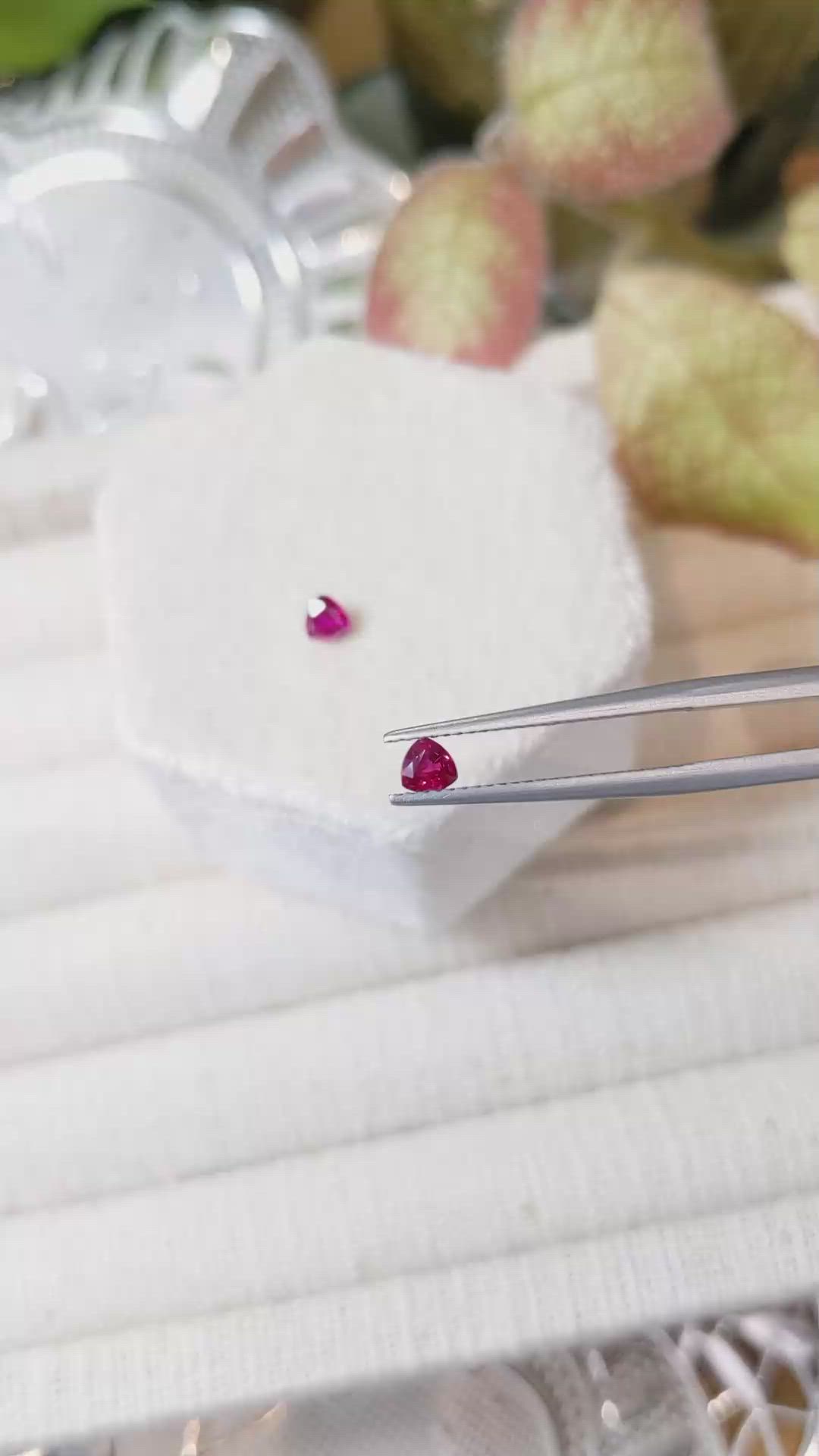 0.60&nbsp;Ct.Tw.Total Carat Weight Ruby Pair from Mozambique Size Video