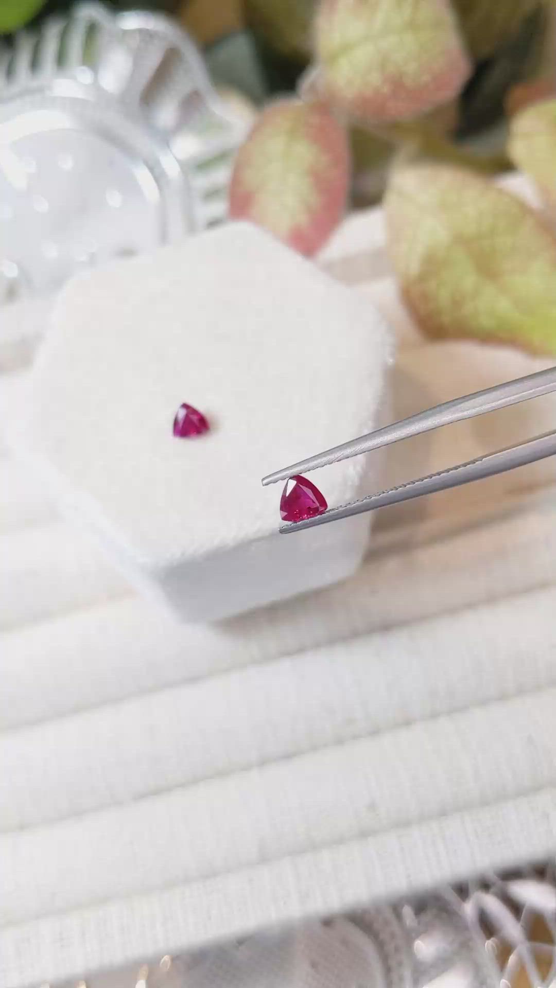 0.83&nbsp;Ct.Tw.Total Carat Weight Ruby Pair from Mozambique Size Video