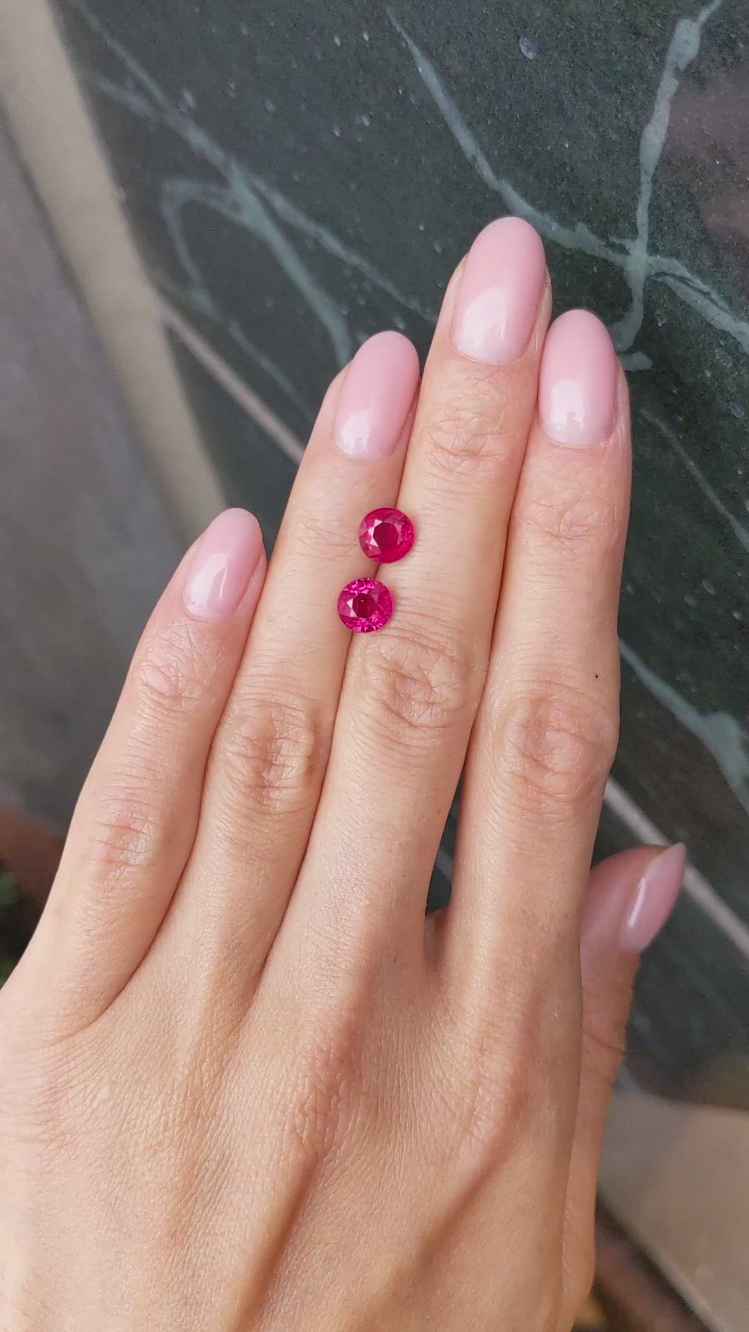 2.71&nbsp;Ct.Tw.Total Carat Weight Ruby Pair from Mozambique Size Video