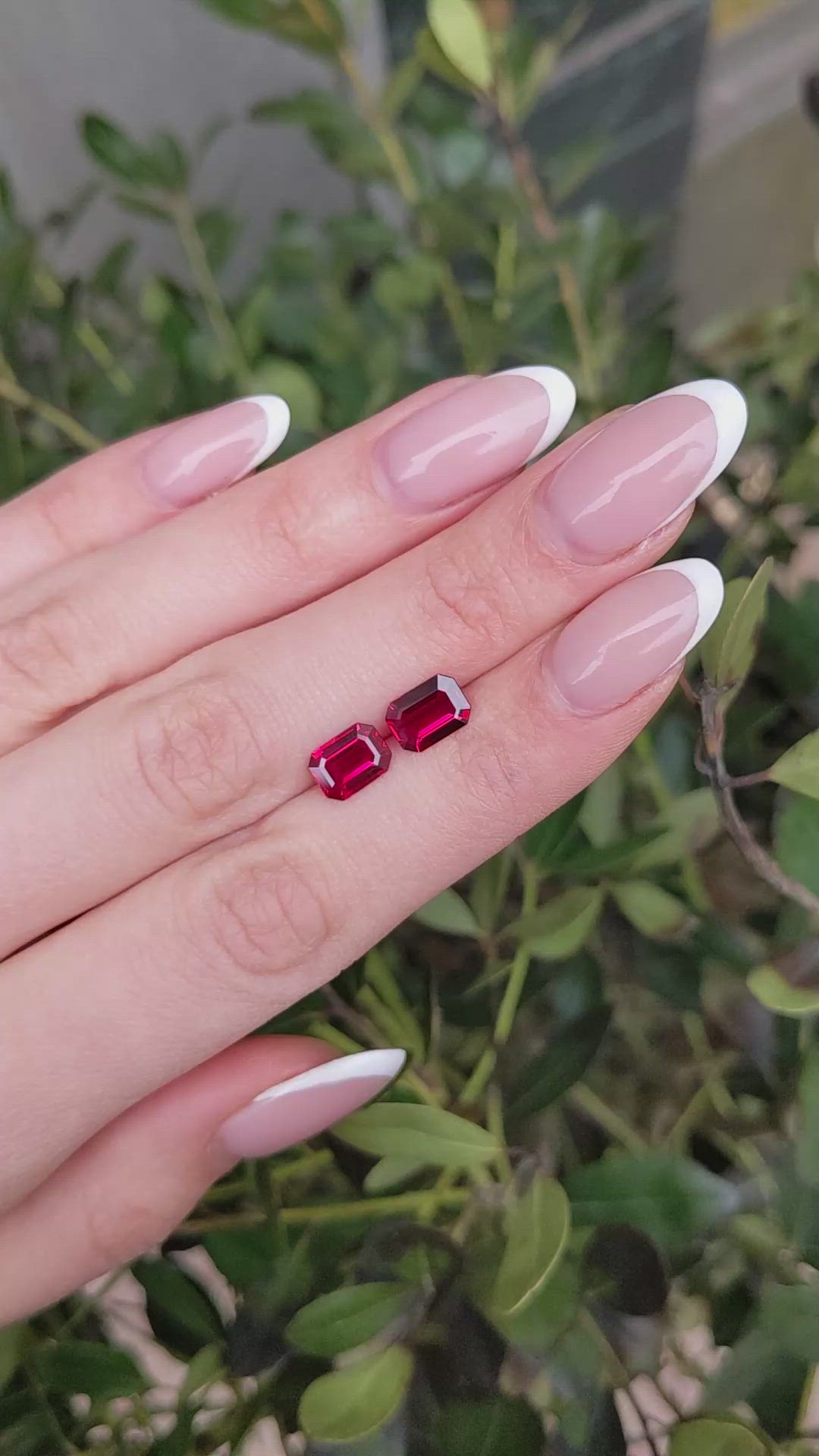 2.92&nbsp;Ct.Tw.Total Carat Weight Ruby Pair from Mozambique Size Video