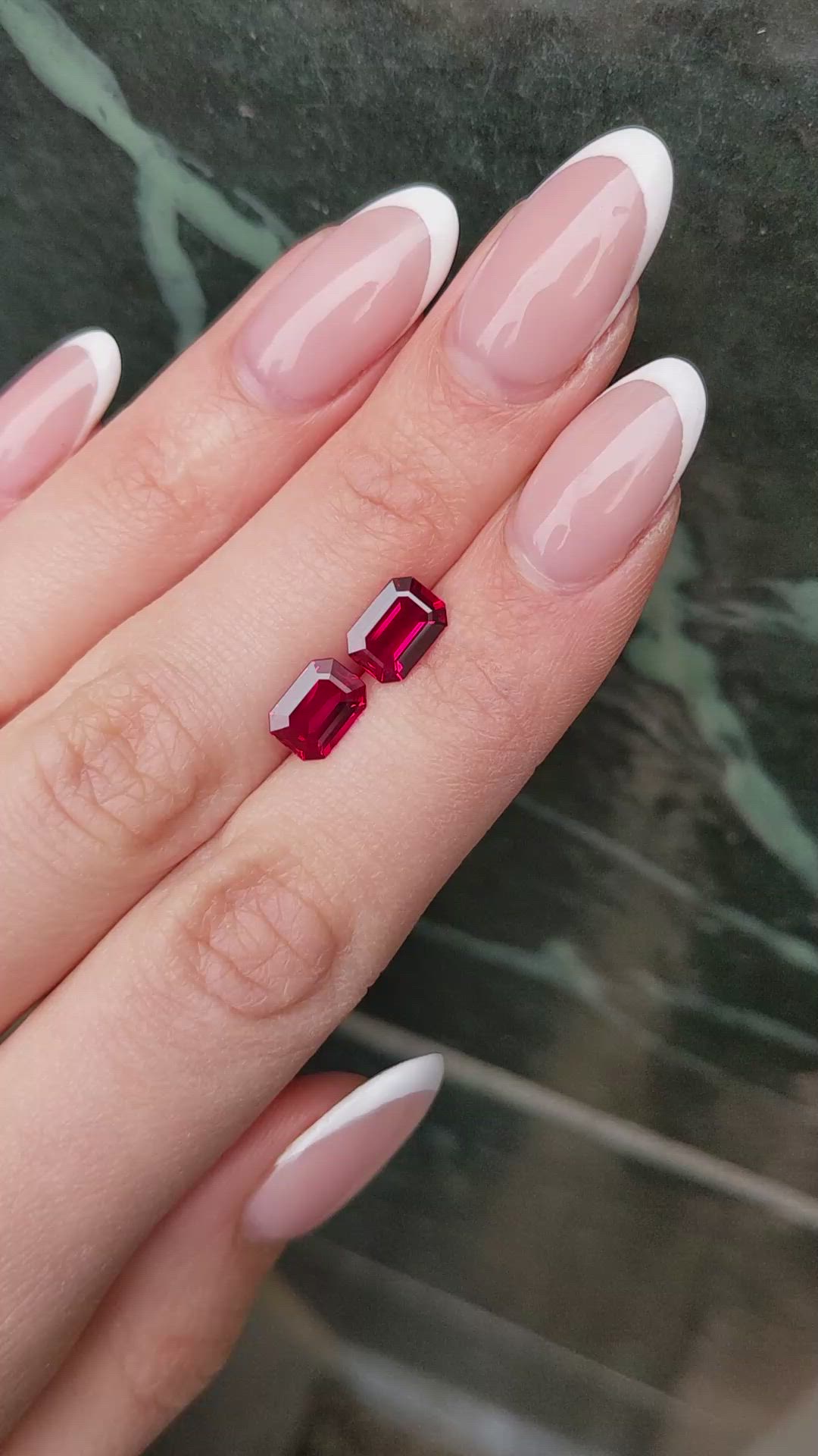 2.92&nbsp;Ct.Tw.Total Carat Weight Ruby Pair from Mozambique Size Video