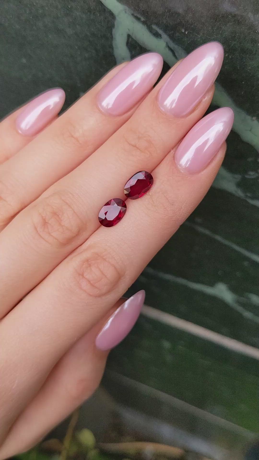 4.28&nbsp;Ct.Tw.Total Carat Weight Ruby Pair from Mozambique Size Video