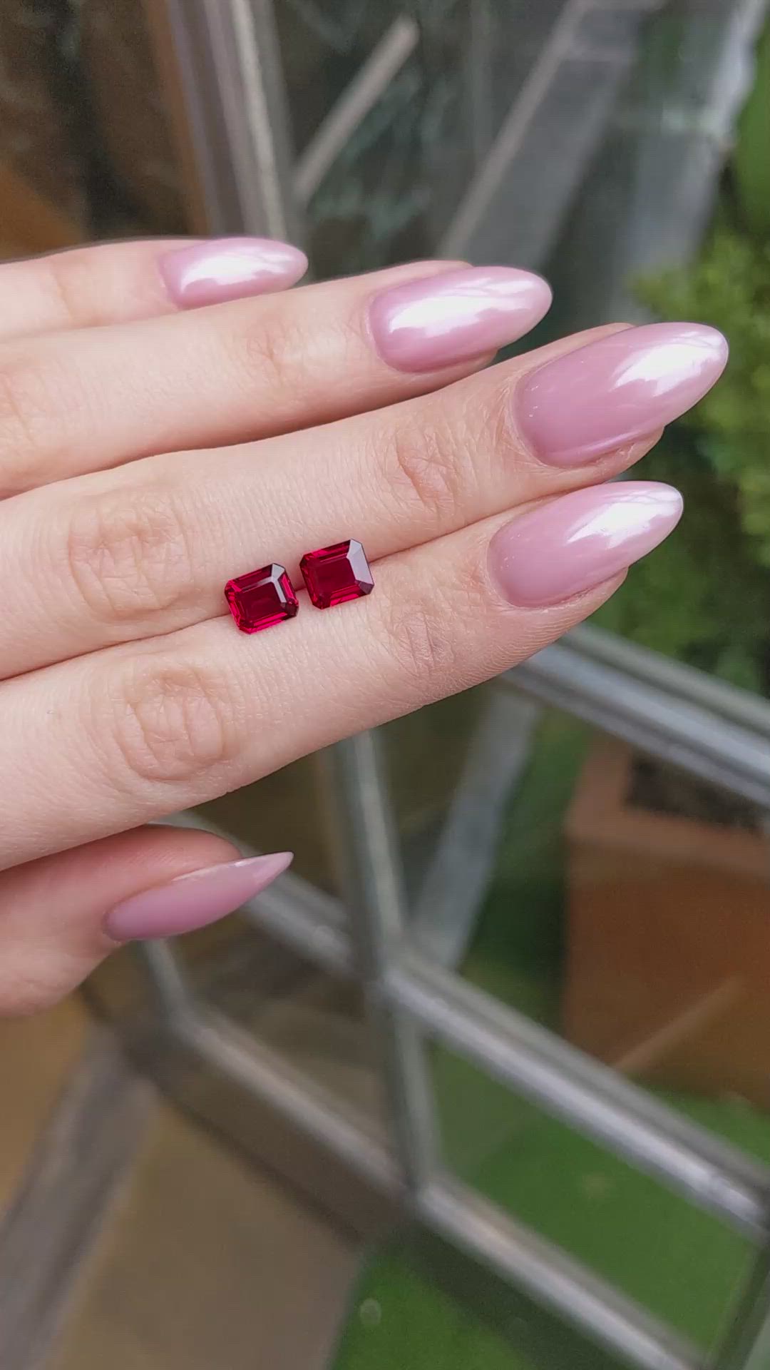 3.03&nbsp;Ct.Tw.Total Carat Weight Ruby Pair from Mozambique Size Video