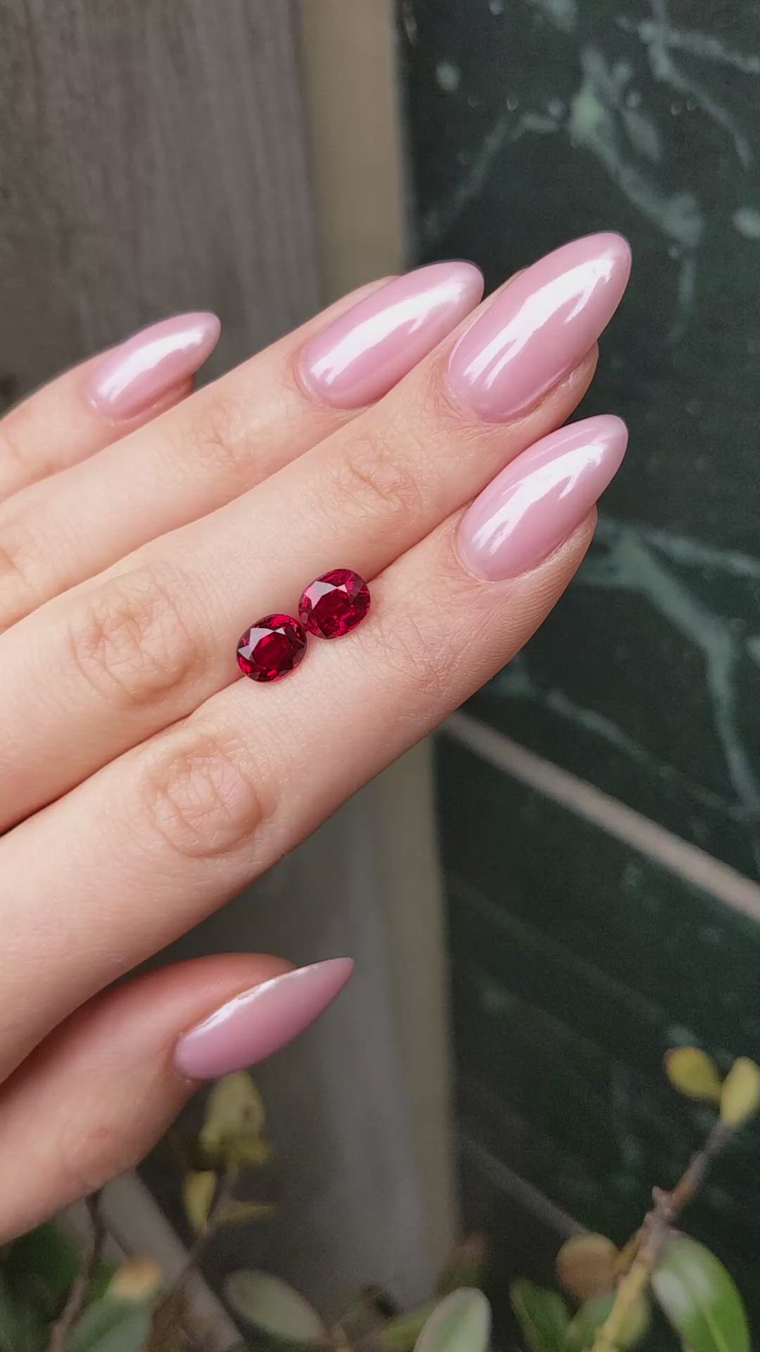 4.48&nbsp;Ct.Tw.Total Carat Weight Ruby Pair from Mozambique Size Video