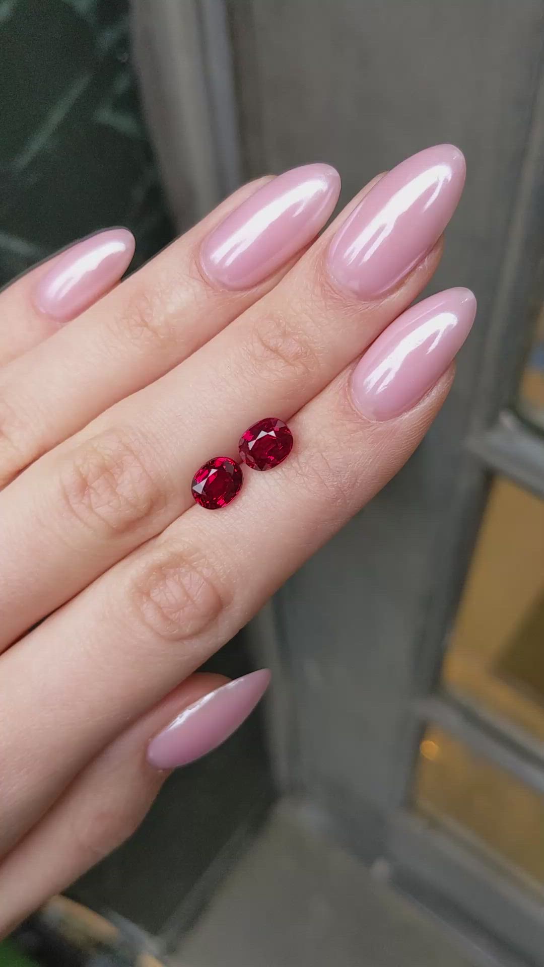 4.48&nbsp;Ct.Tw.Total Carat Weight Ruby Pair from Mozambique Size Video