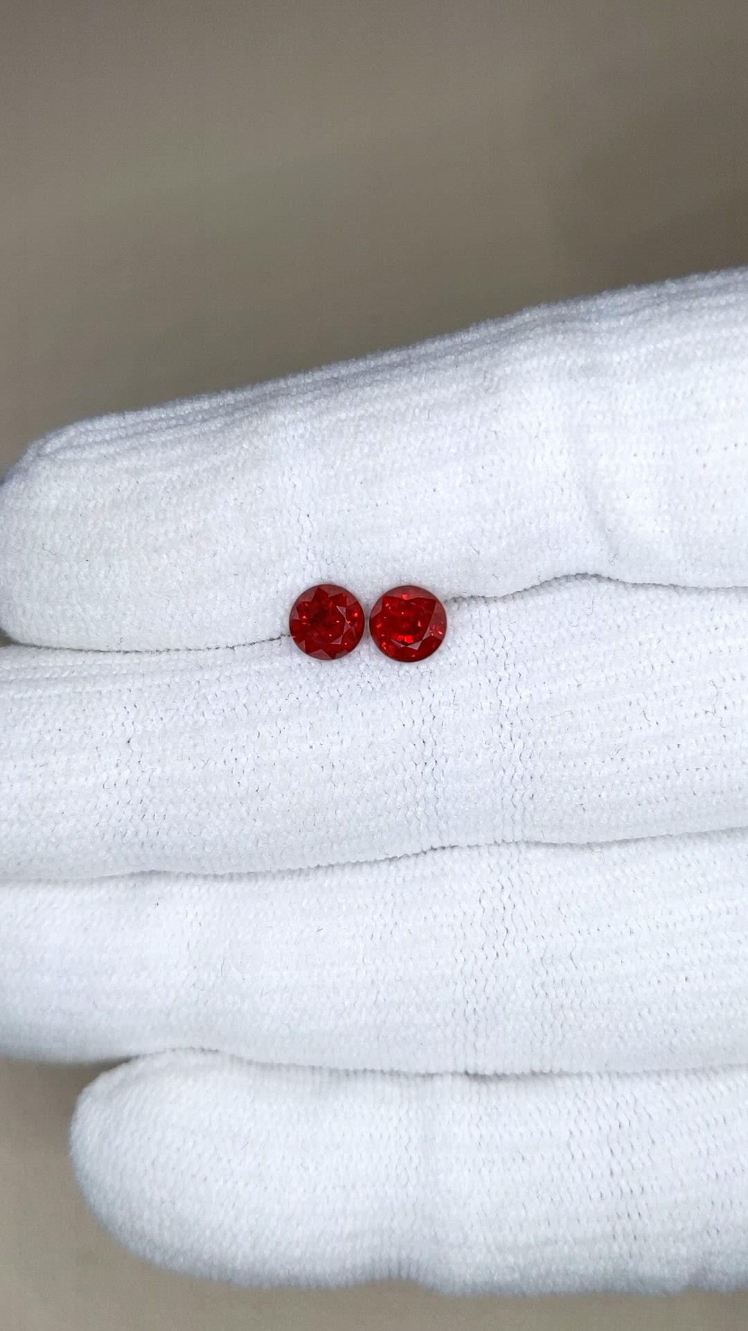 1.43&nbsp;Ct.Tw.Total Carat Weight Ruby Pair from Mozambique Size Video