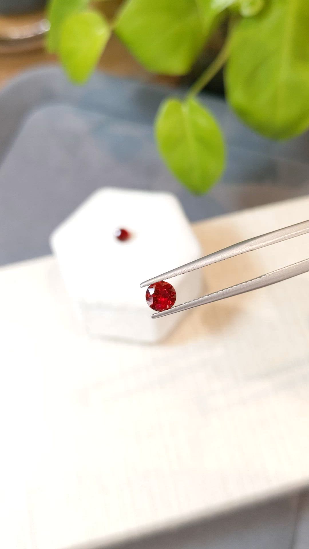 1.43&nbsp;Ct.Tw.Total Carat Weight Ruby Pair from Mozambique Size Video