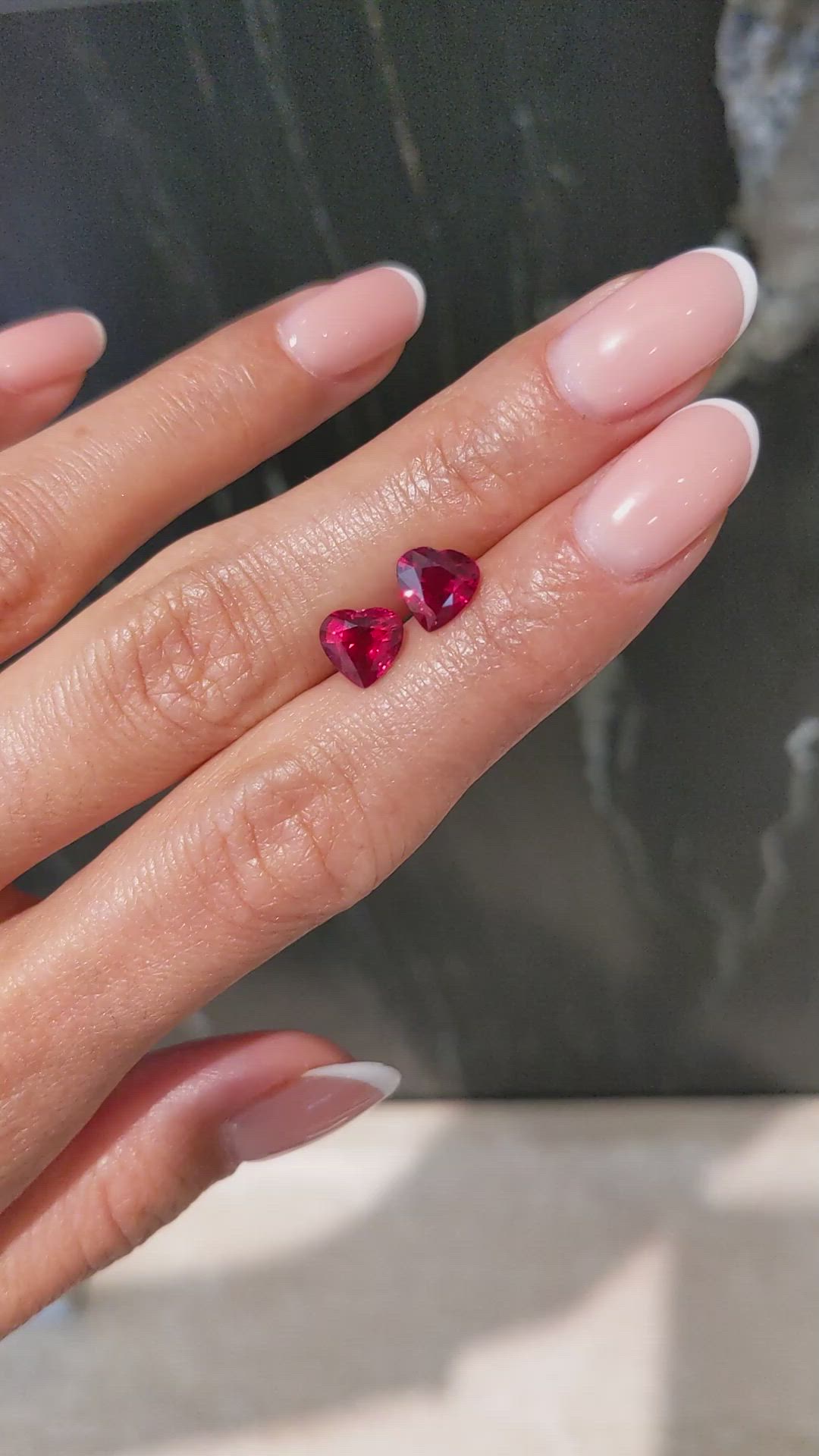 2.91&nbsp;Ct.Tw.Total Carat Weight Ruby Pair from Mozambique Size Video