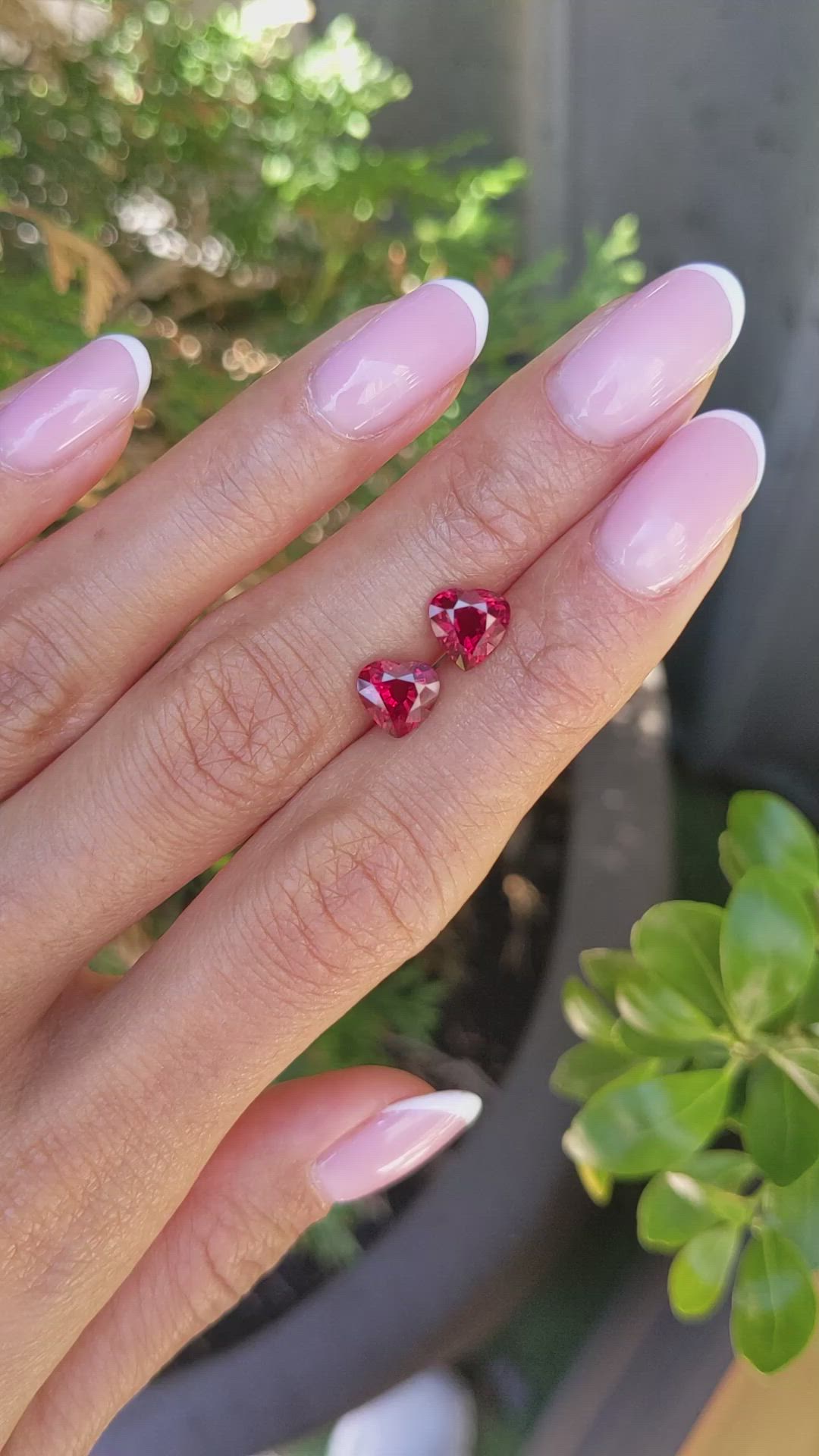 2.91&nbsp;Ct.Tw.Total Carat Weight Ruby Pair from Mozambique Size Video
