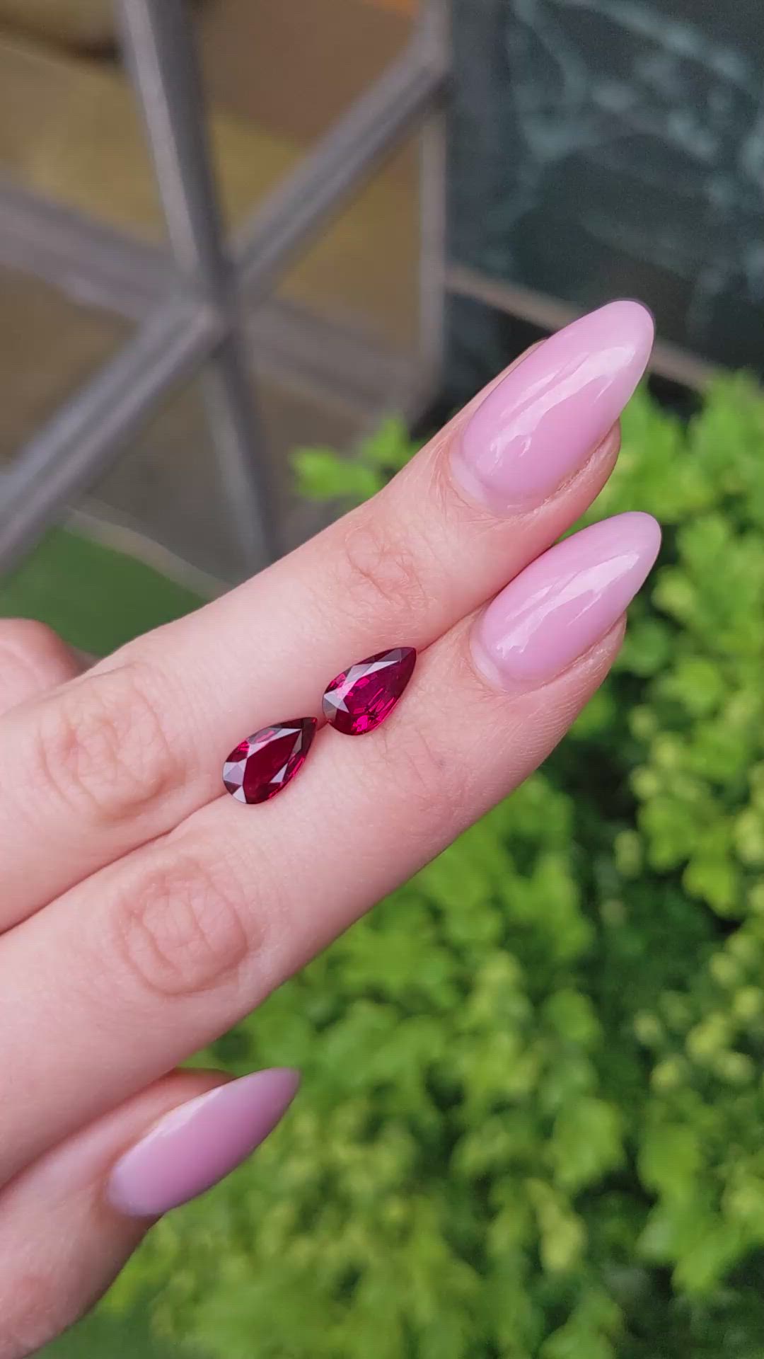 4.23&nbsp;Ct.Tw.Total Carat Weight Ruby Pair from Mozambique Size Video