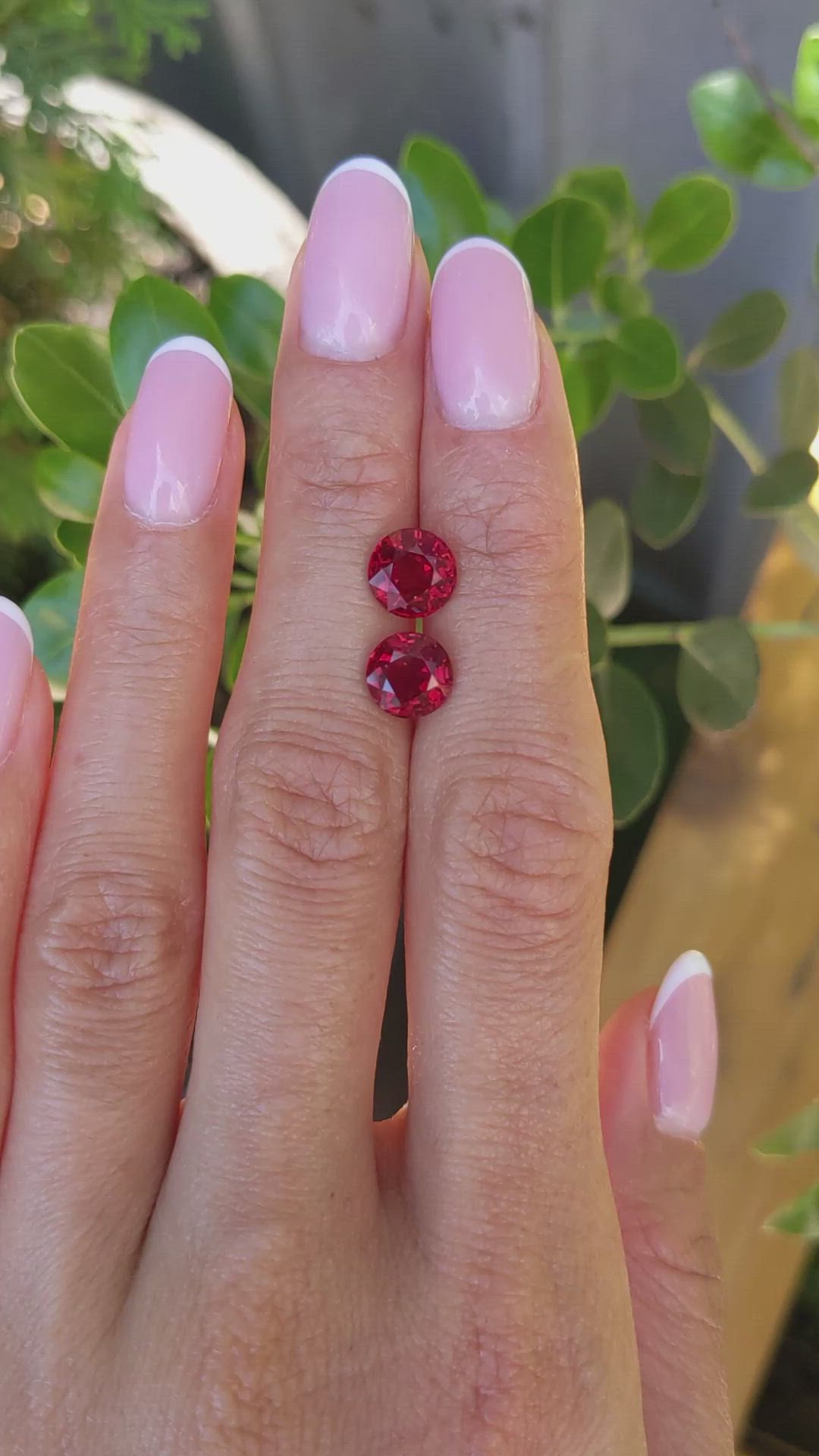 4.31 Ct.Tw.Total Carat Weight Ruby Pair from Mozambique Size Video
