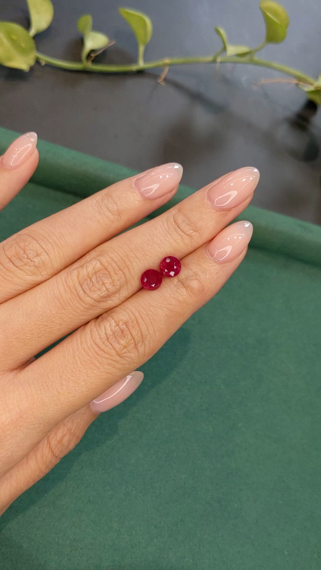 2.44&nbsp;Ct.Tw.Total Carat Weight Ruby Pair from Mozambique Size Video