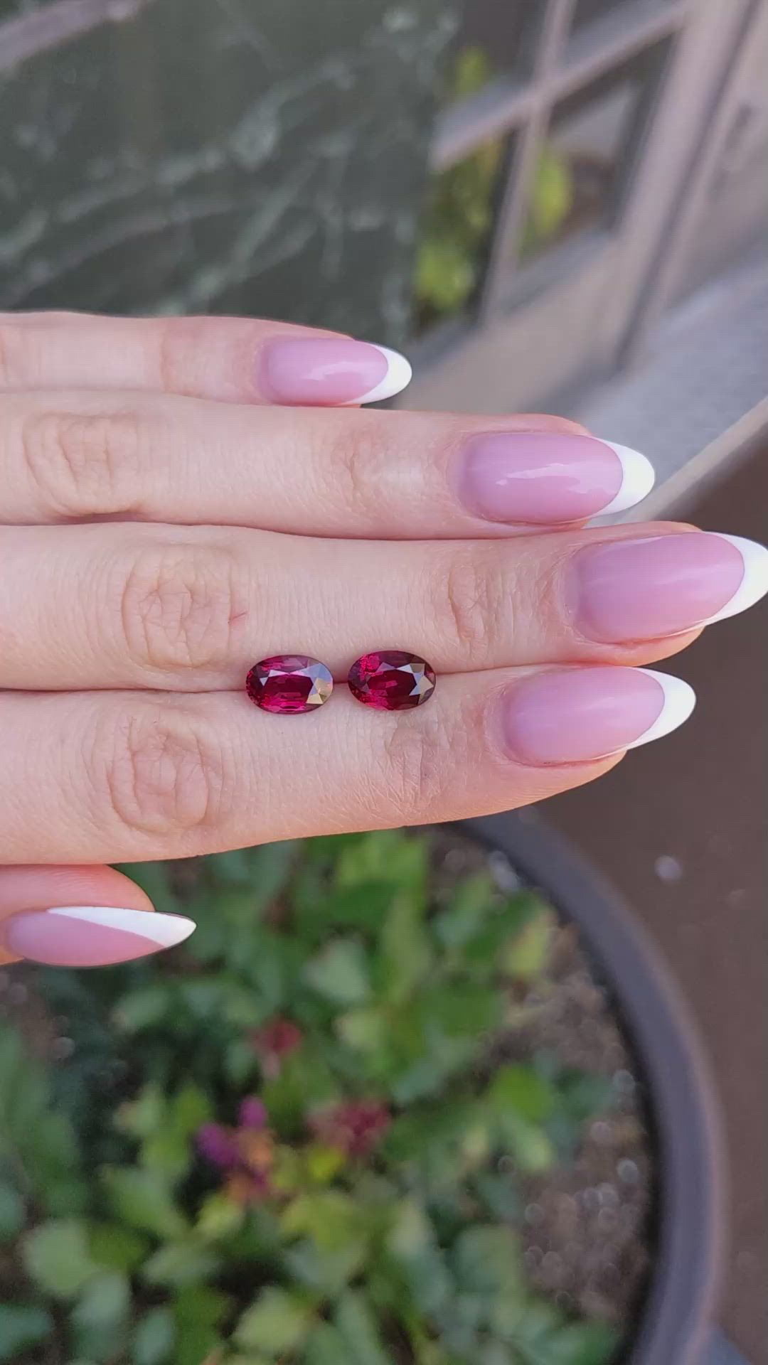 5.05 Ct.Tw.Total Carat Weight Ruby Pair from Mozambique Size Video