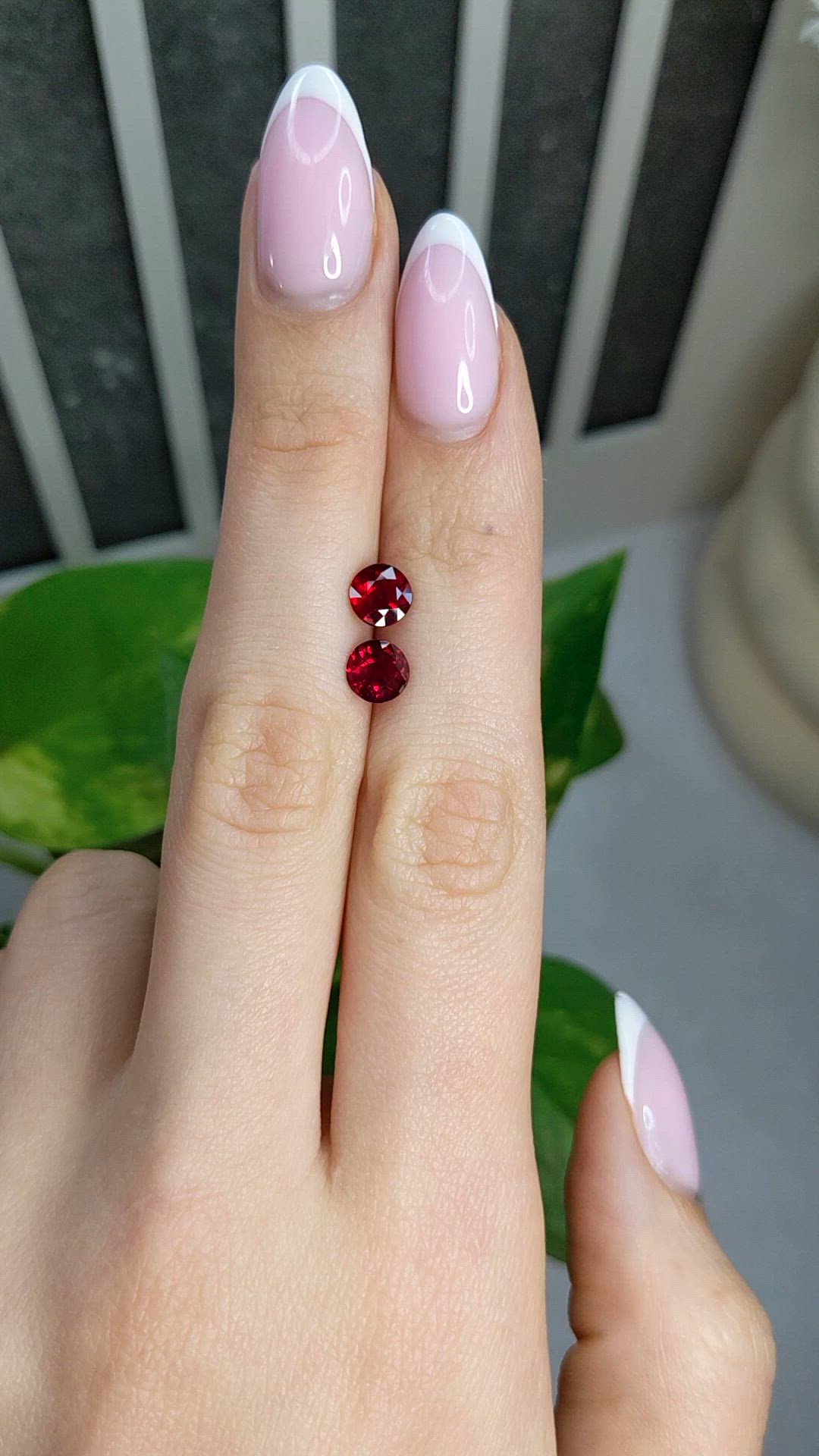 2.05&nbsp;Ct.Tw.Total Carat Weight Ruby Pair from Mozambique Size Video