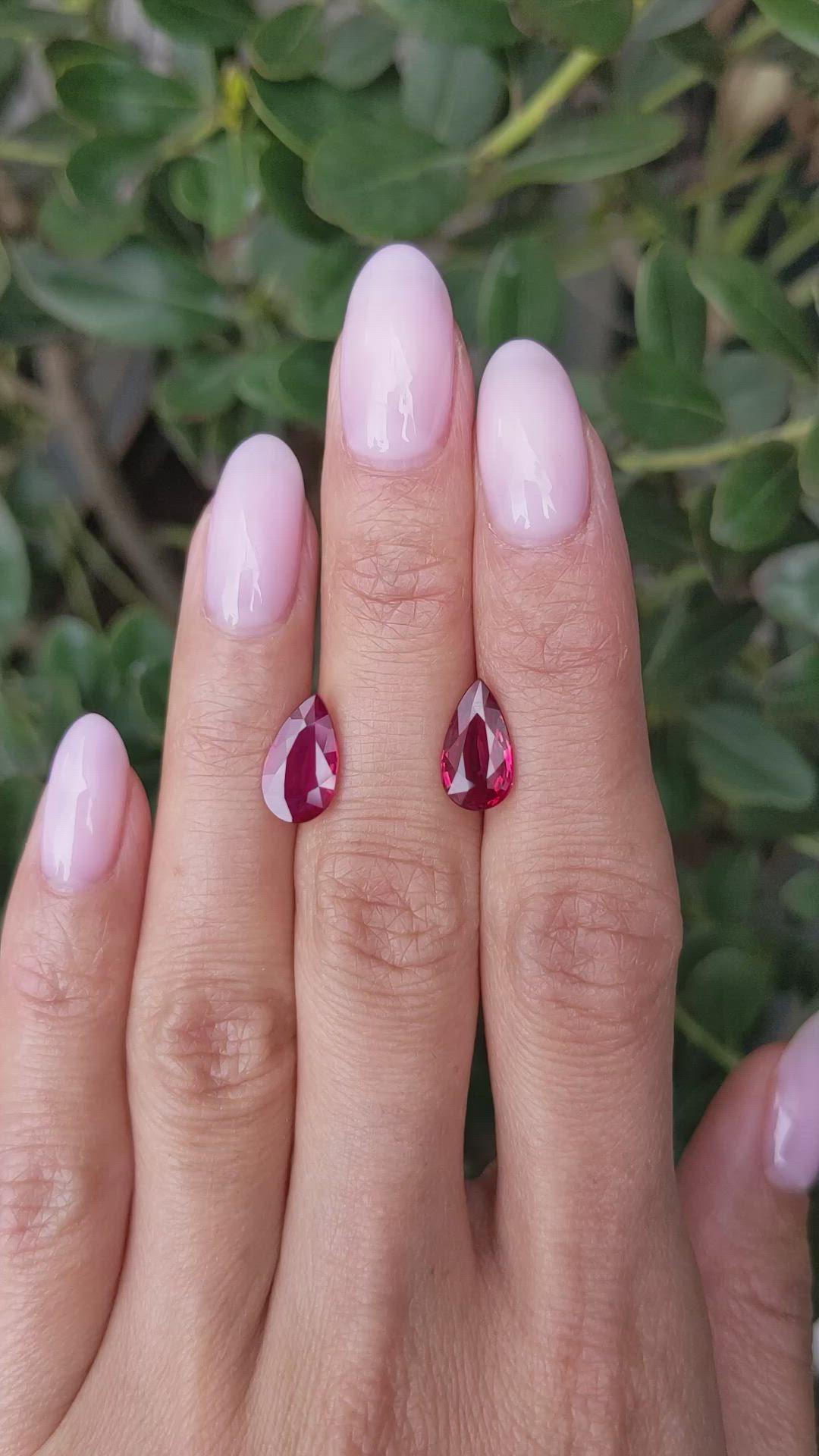 4.22&nbsp;Ct.Tw.Total Carat Weight Ruby Pair from Mozambique Size Video