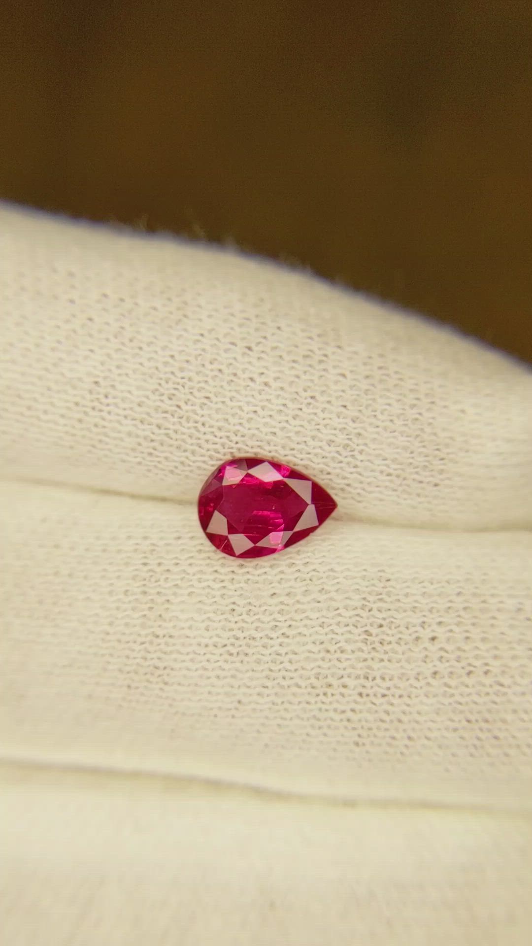 1.01 Ct. Ruby from Mozambique Size Video