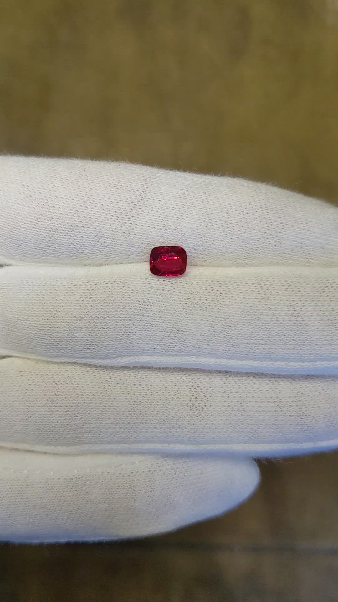 1.01 Ct. Ruby from Mozambique Size Video
