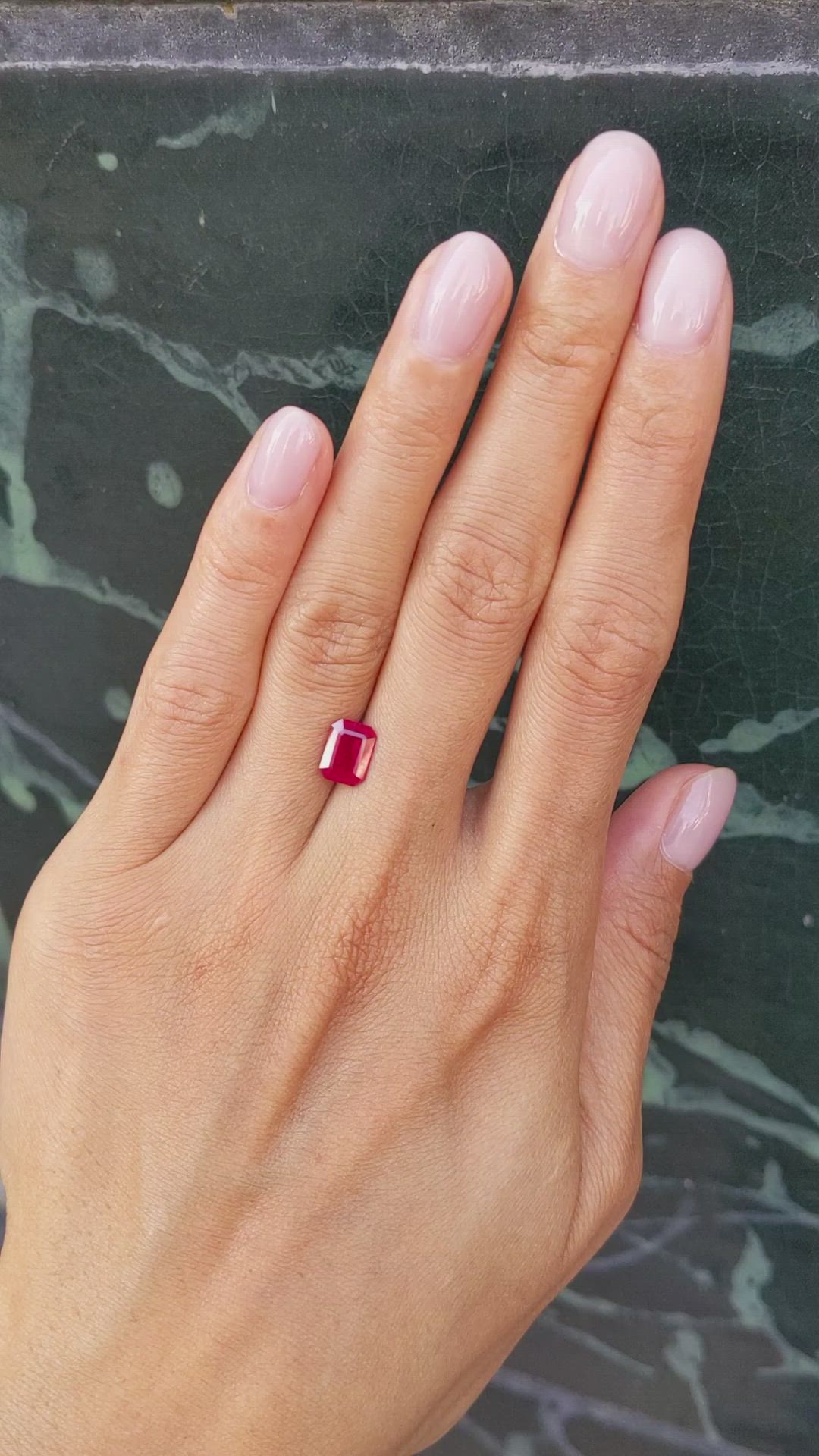 1.91 Ct. Ruby from Burma (Myanmar) Size Video