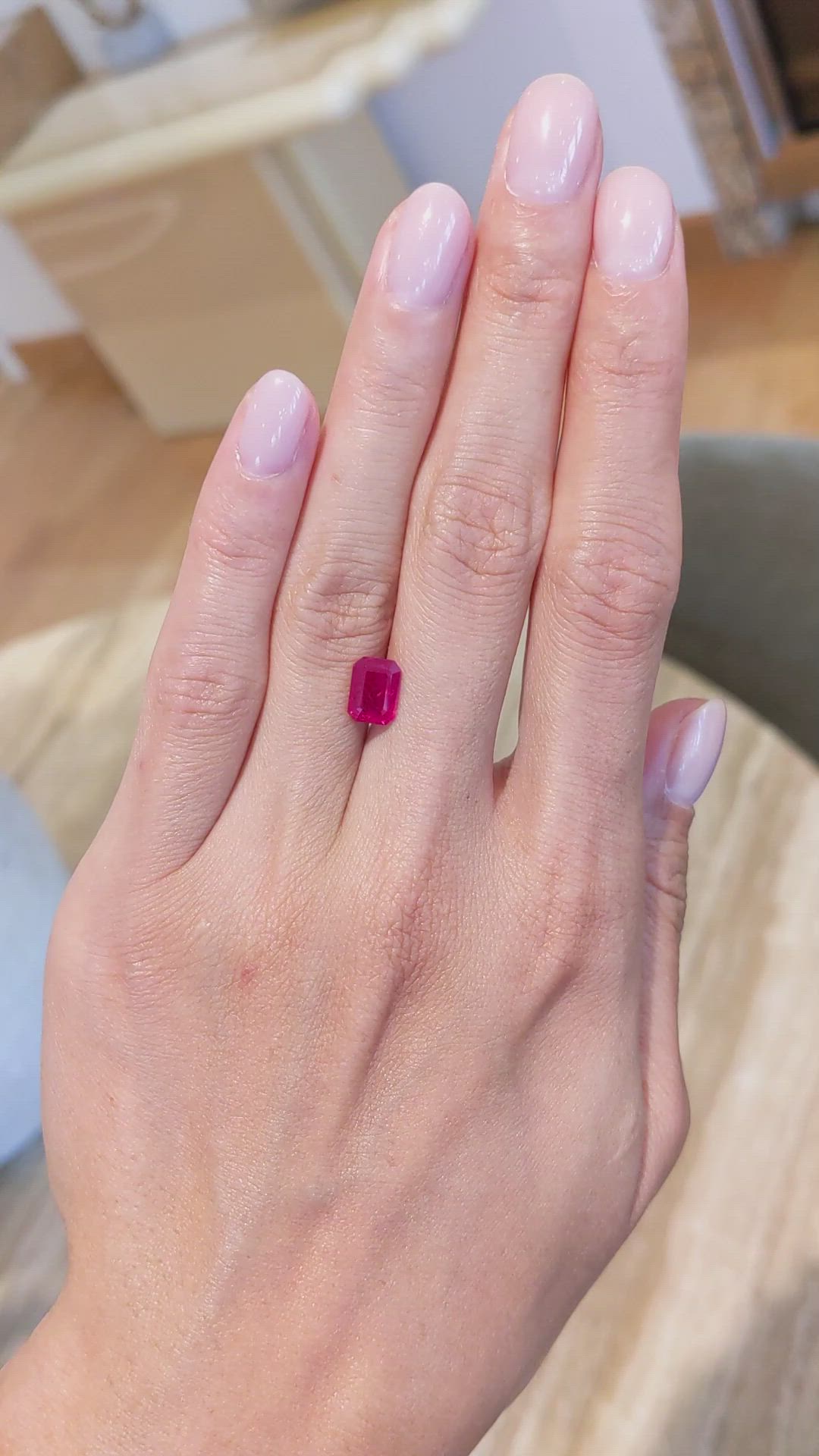 1.91 Ct. Ruby from Burma (Myanmar) Size Video