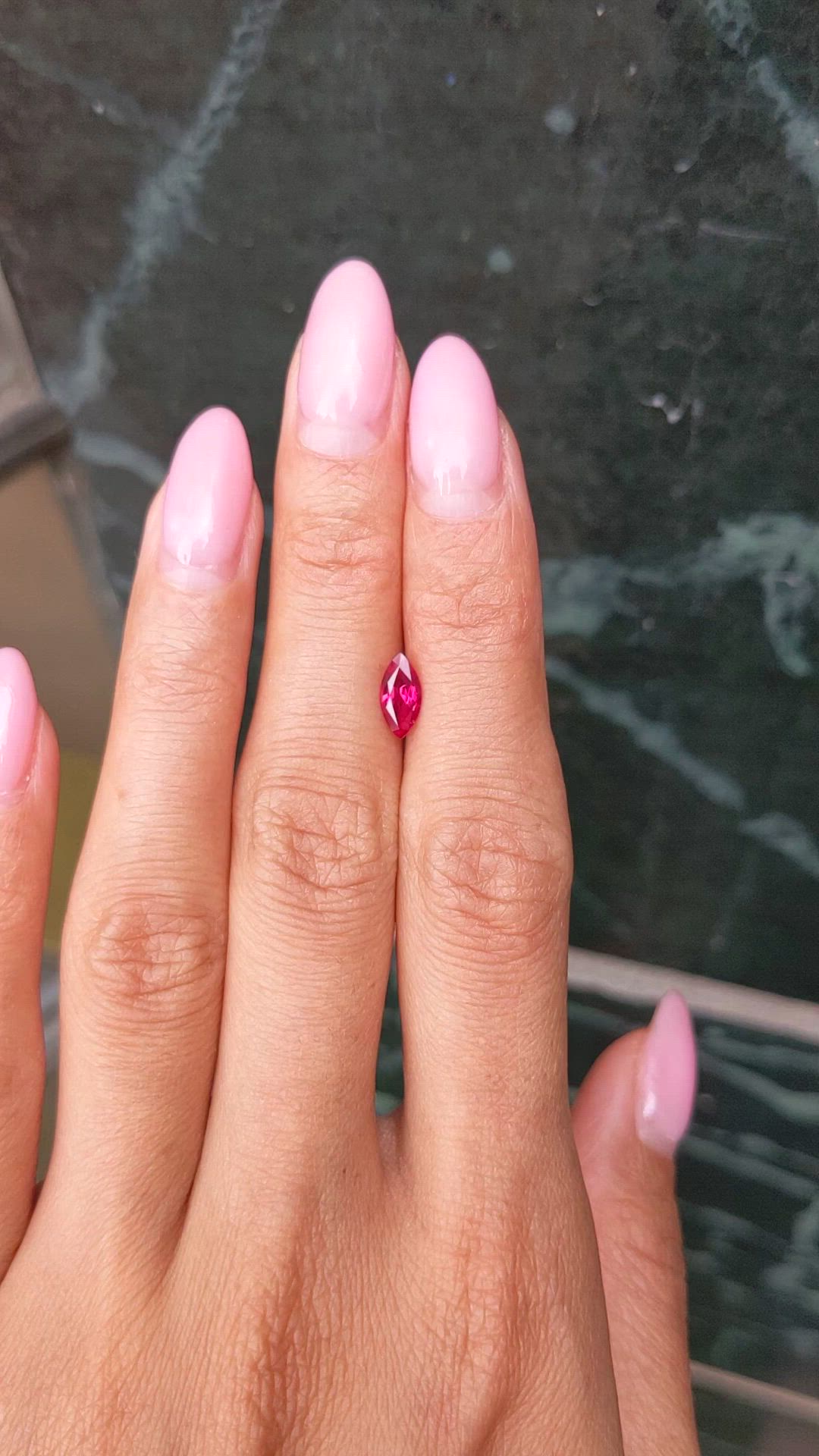 0.76 Ct. Ruby from Mozambique Size Video