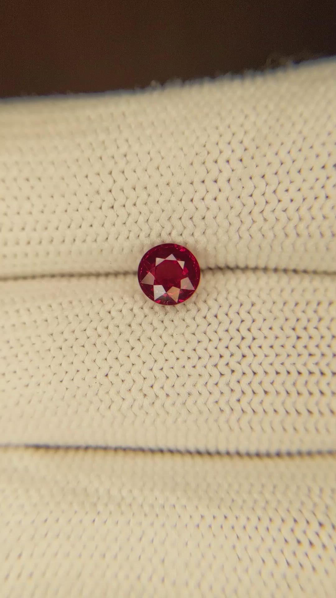 0.85 Ct. Ruby from Thailand Size Video