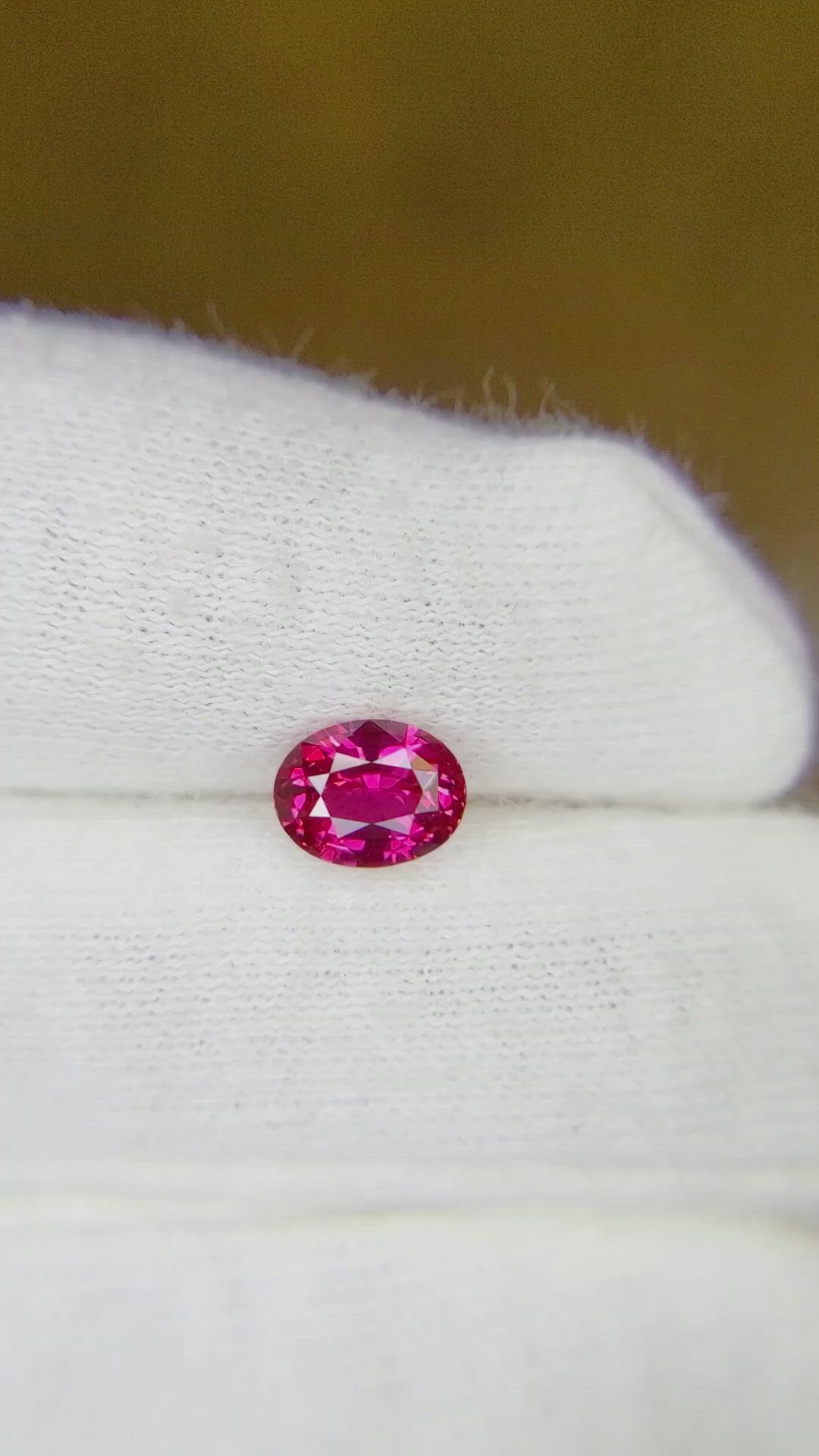 1.32 Ct. Ruby from Mozambique Size Video