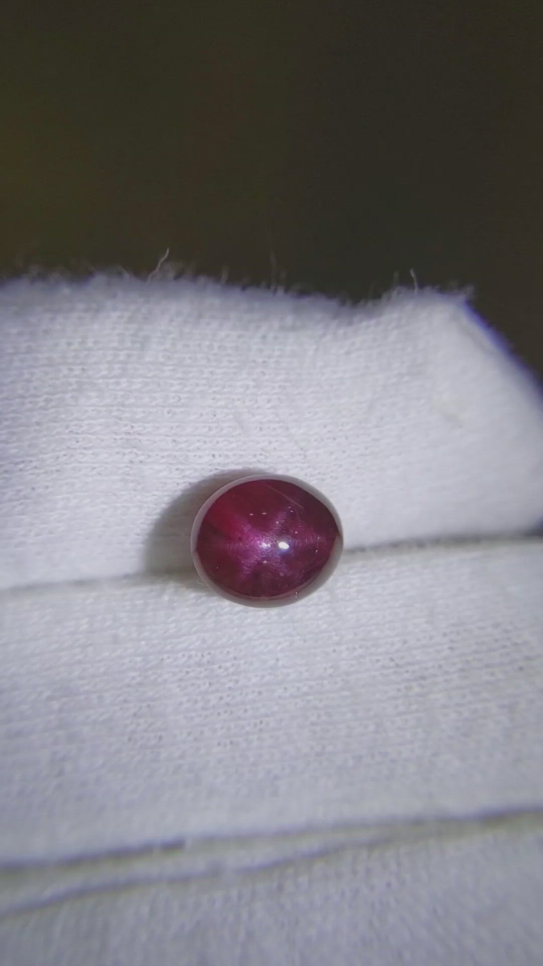 3.89 Ct. Star Ruby from Mozambique Size Video