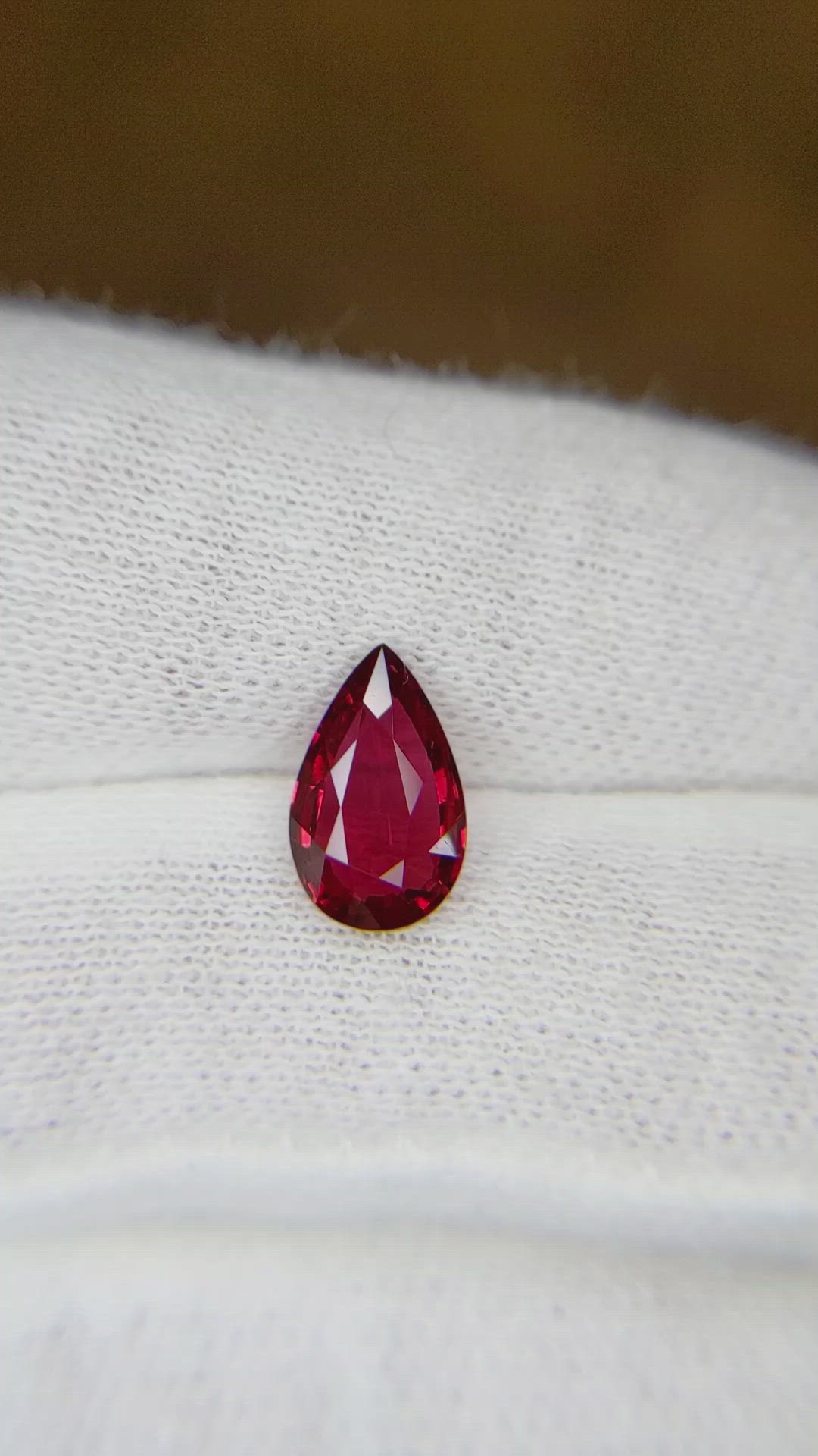 1.71 Ct. Ruby from Mozambique Size Video