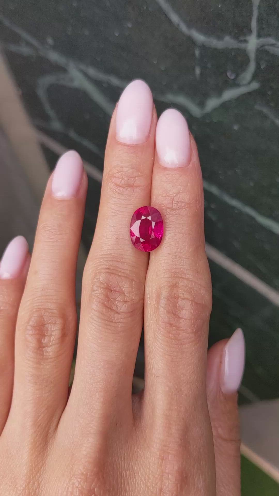 5.06 Ct. Ruby from Mozambique Size Video