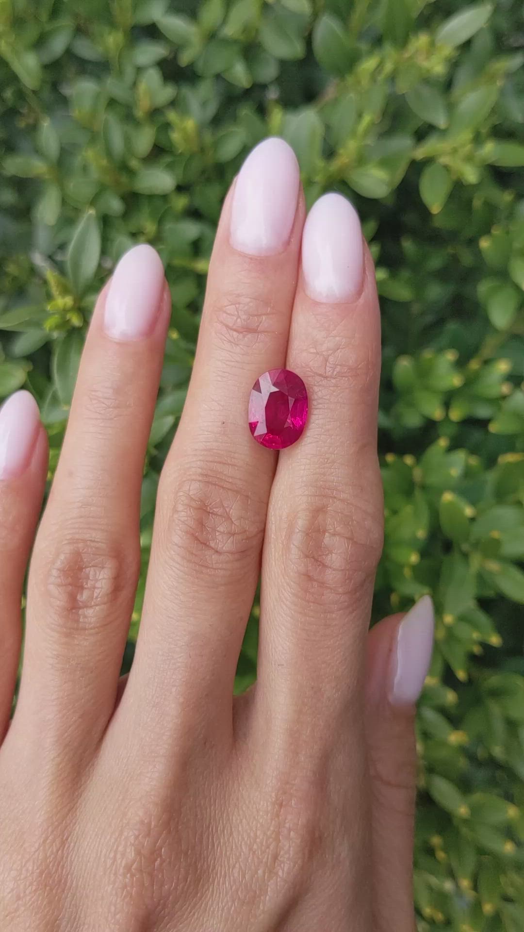 5.06 Ct. Ruby from Mozambique Size Video