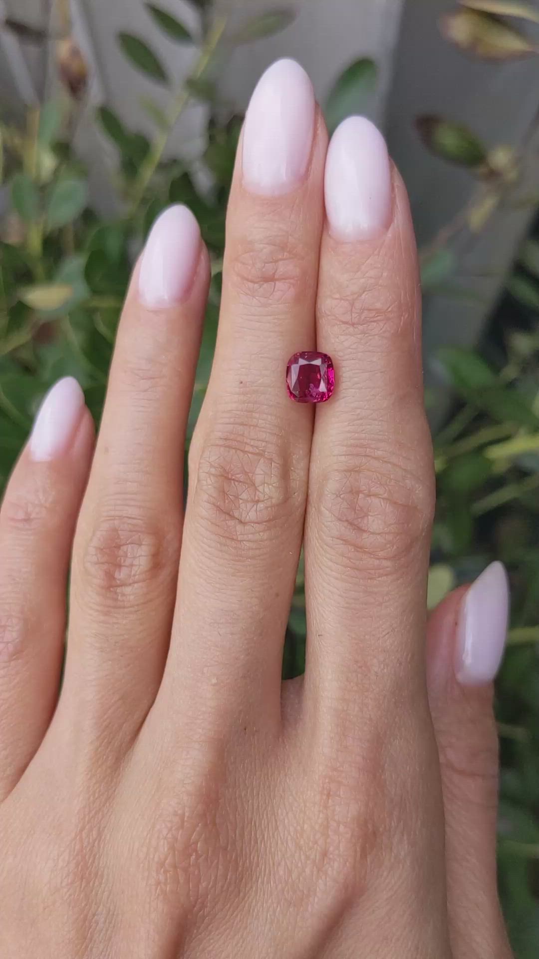 2.16 Ct. Ruby from Mozambique Size Video