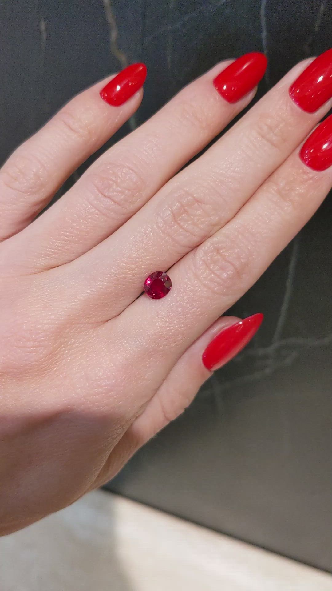1.27 Ct. Ruby from Burma (Myanmar) Size Video