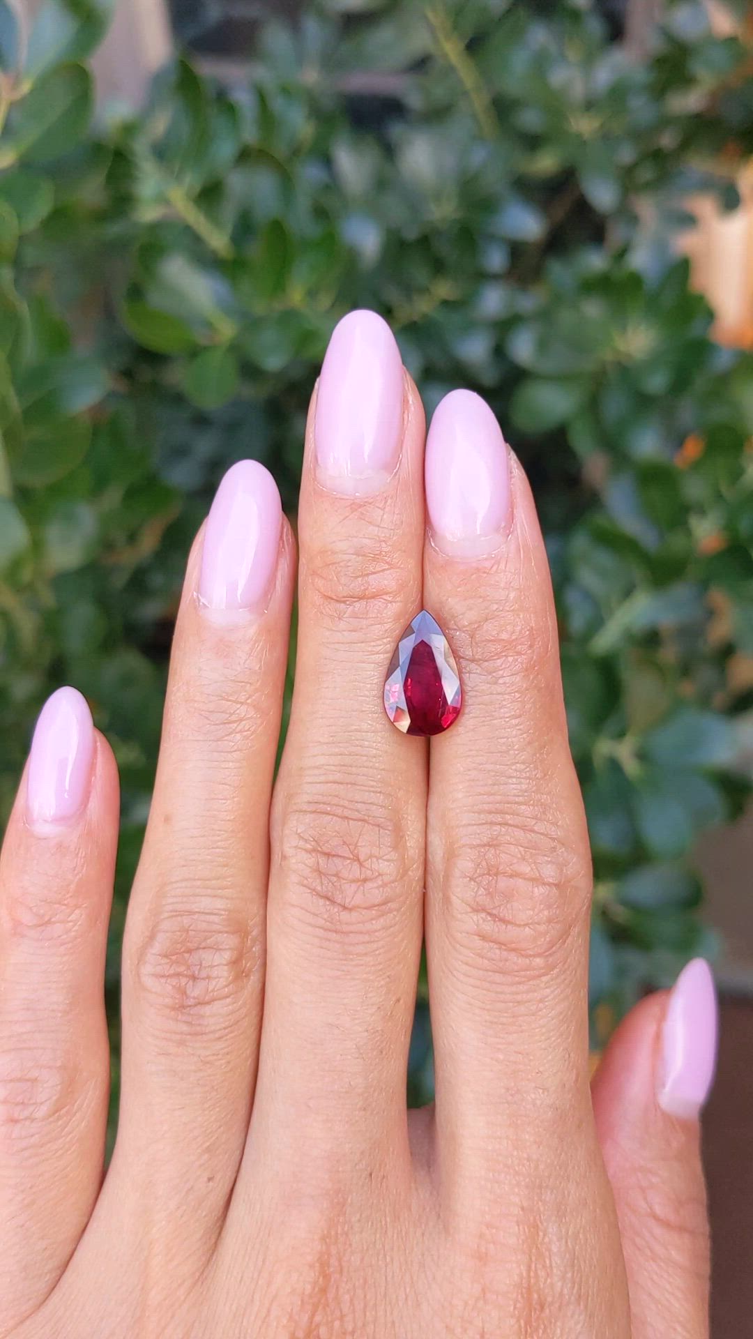 4.03 Ct. Ruby from Mozambique Size Video