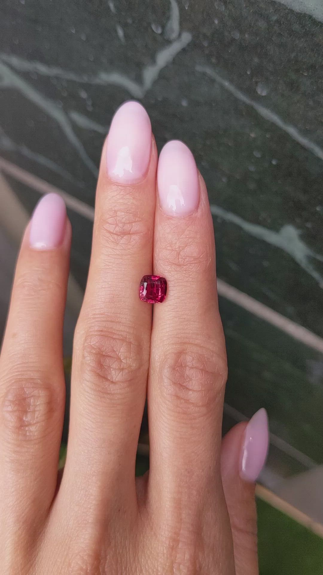 1.37 Ct. Ruby from Mozambique Size Video