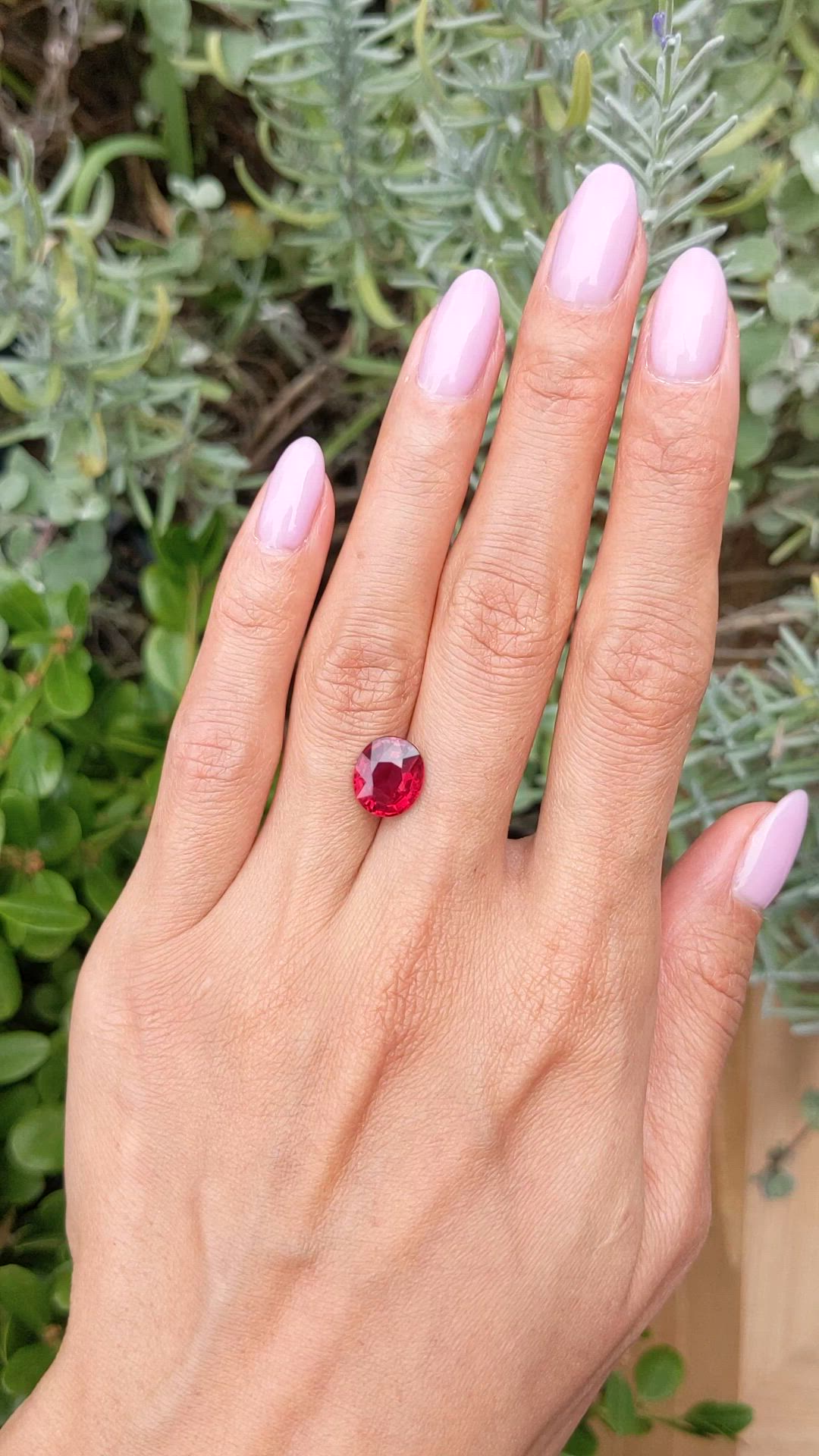 4.04 Ct. Ruby from Mozambique Size Video