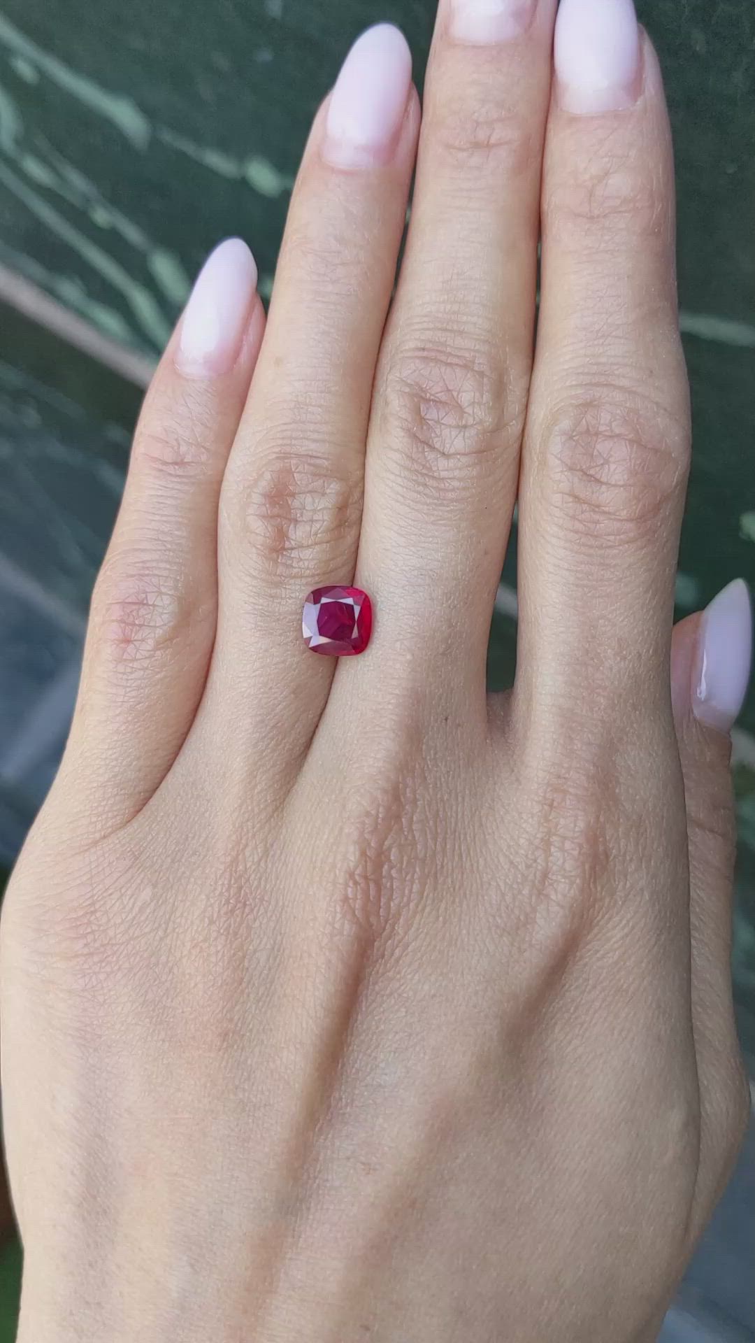 1.74 Ct. Ruby from Mozambique Size Video