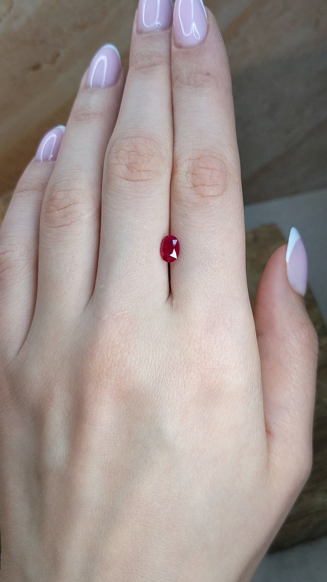 1.07 Ct. Ruby from Burma (Myanmar) Size Video