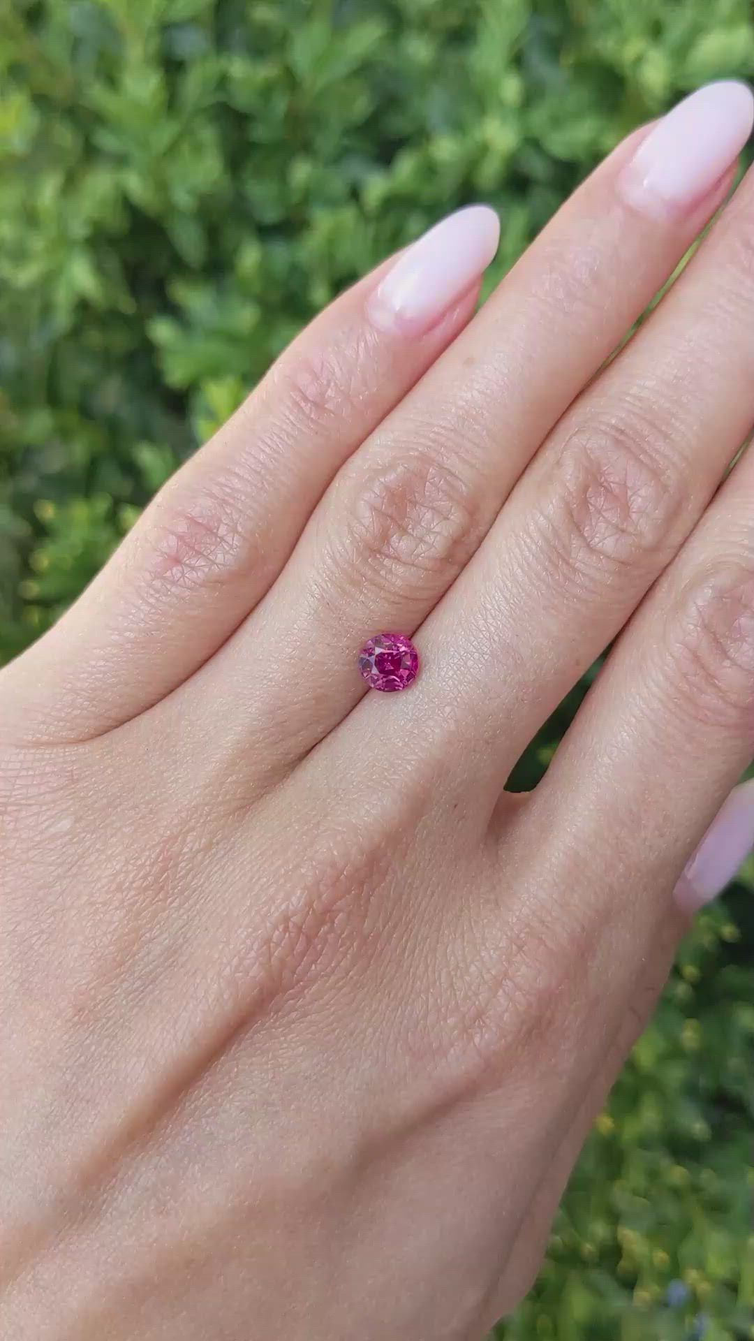 1.06 Ct. Pinkish Red Ruby from Mozambique Size Video