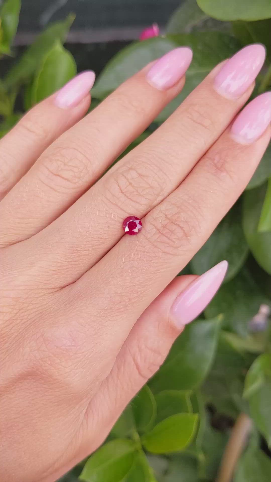 0.54 Ct. Ruby from Burma (Myanmar) Size Video