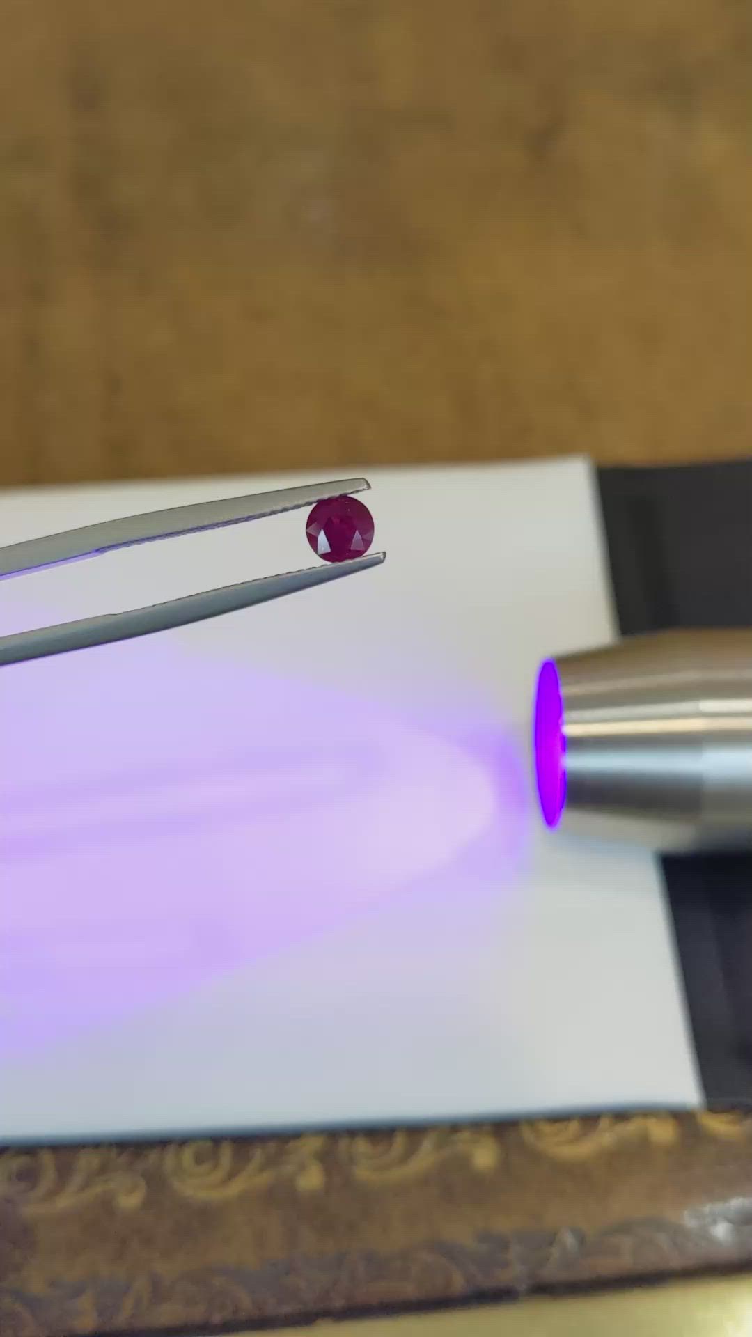 0.54 Ct. Ruby from Burma (Myanmar) Size Video