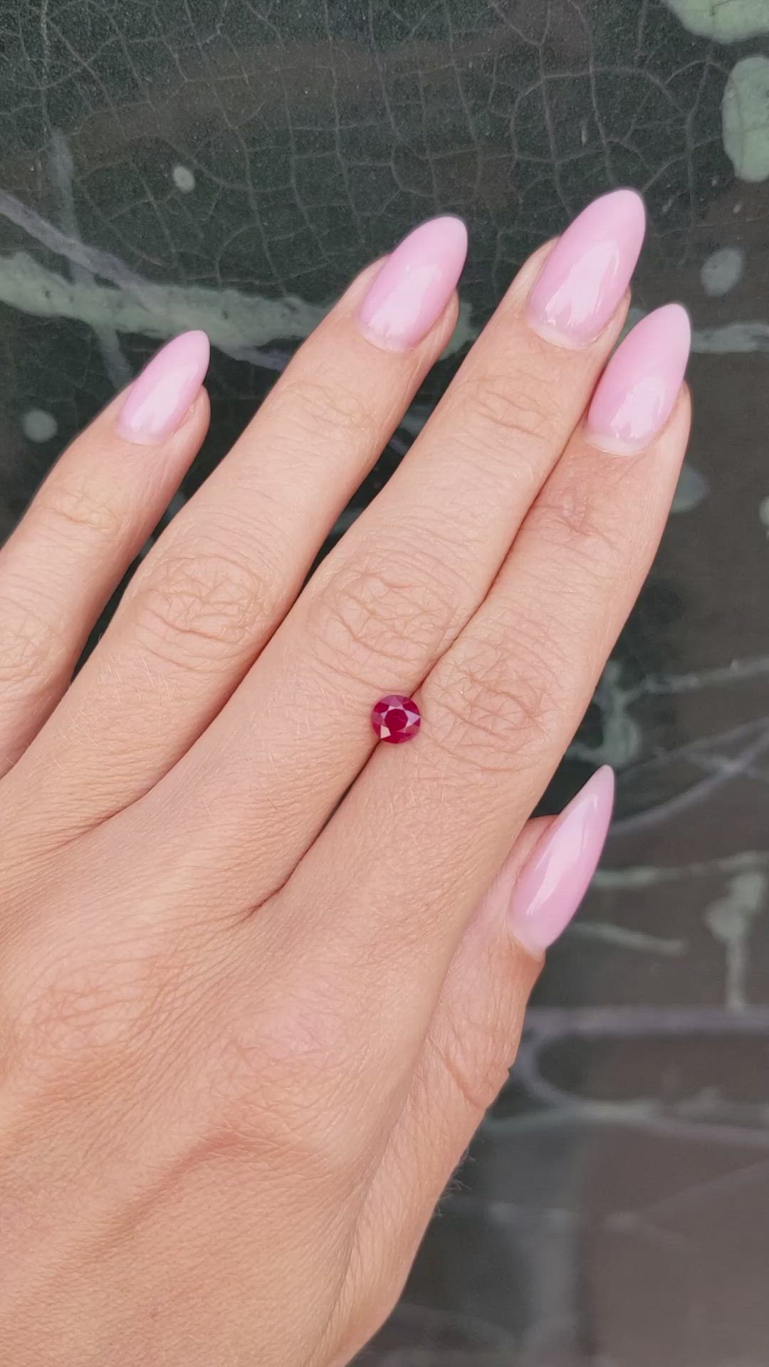0.54 Ct. Ruby from Burma (Myanmar) Size Video