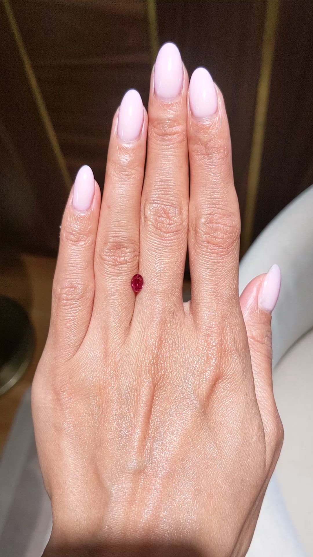 0.63 Ct. Ruby from Thailand Size Video