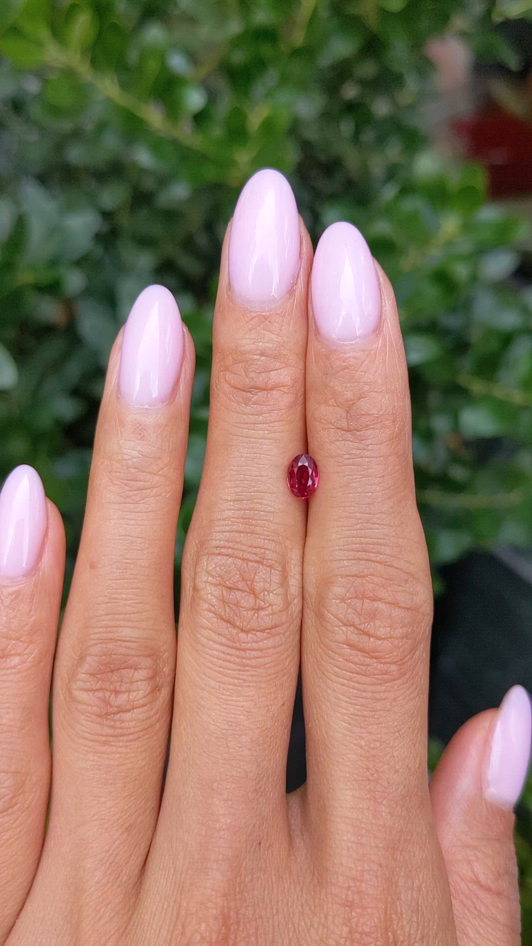 0.63 Ct. Ruby from Thailand Size Video